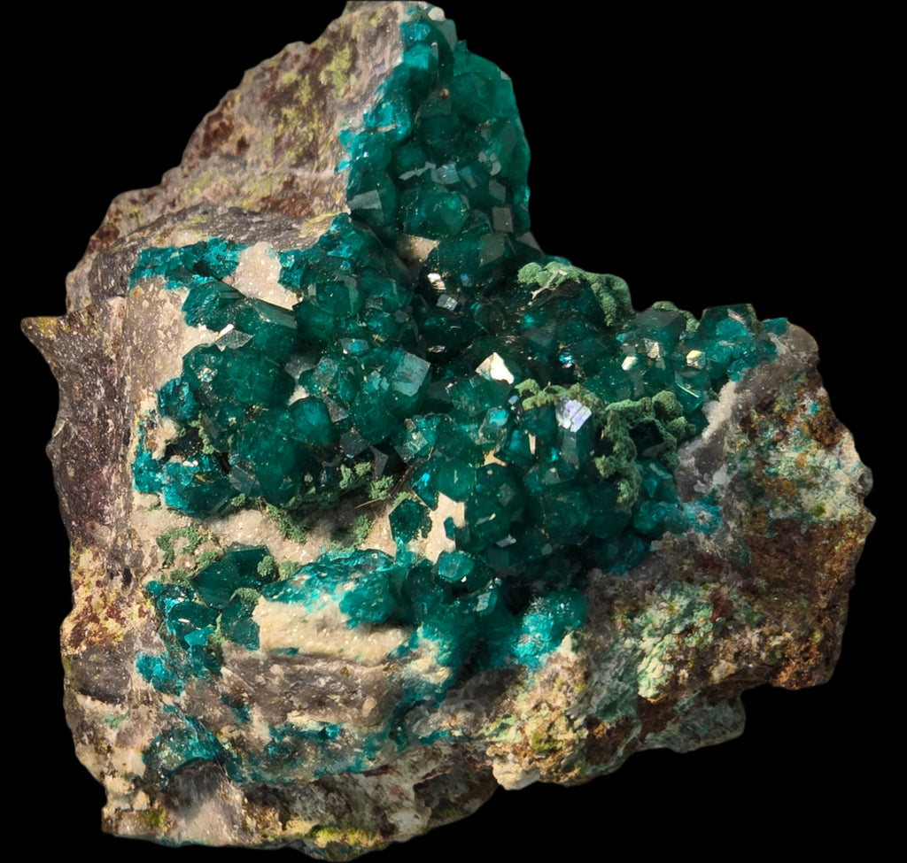 DIOPTASE with CHRYSOCOLLA (small cabinet)