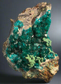 DIOPTASE avec CHRYSOCOLLA. TSUMEB, NAMIBIE (petite armoire)
