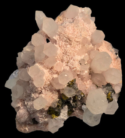 CHALCOPYRITE, RHODOCHROSITE, PYRITE, QUARTZ