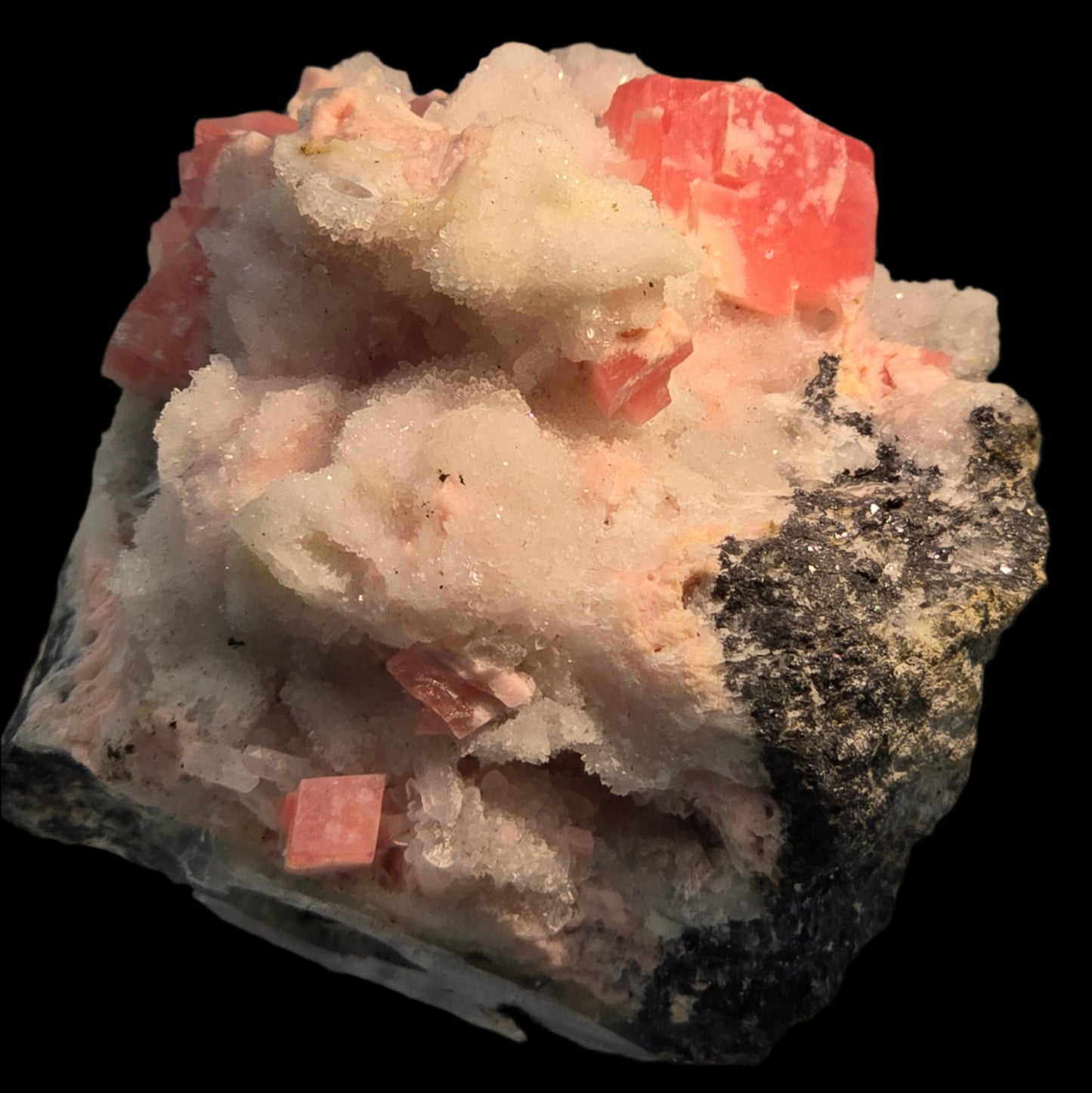 RHODOCHROSITE with CALCITE