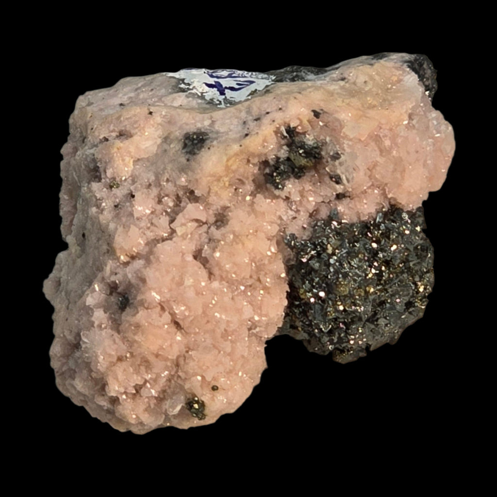 RHODOCHROSITE, CHALCOPYRITE (miniature)