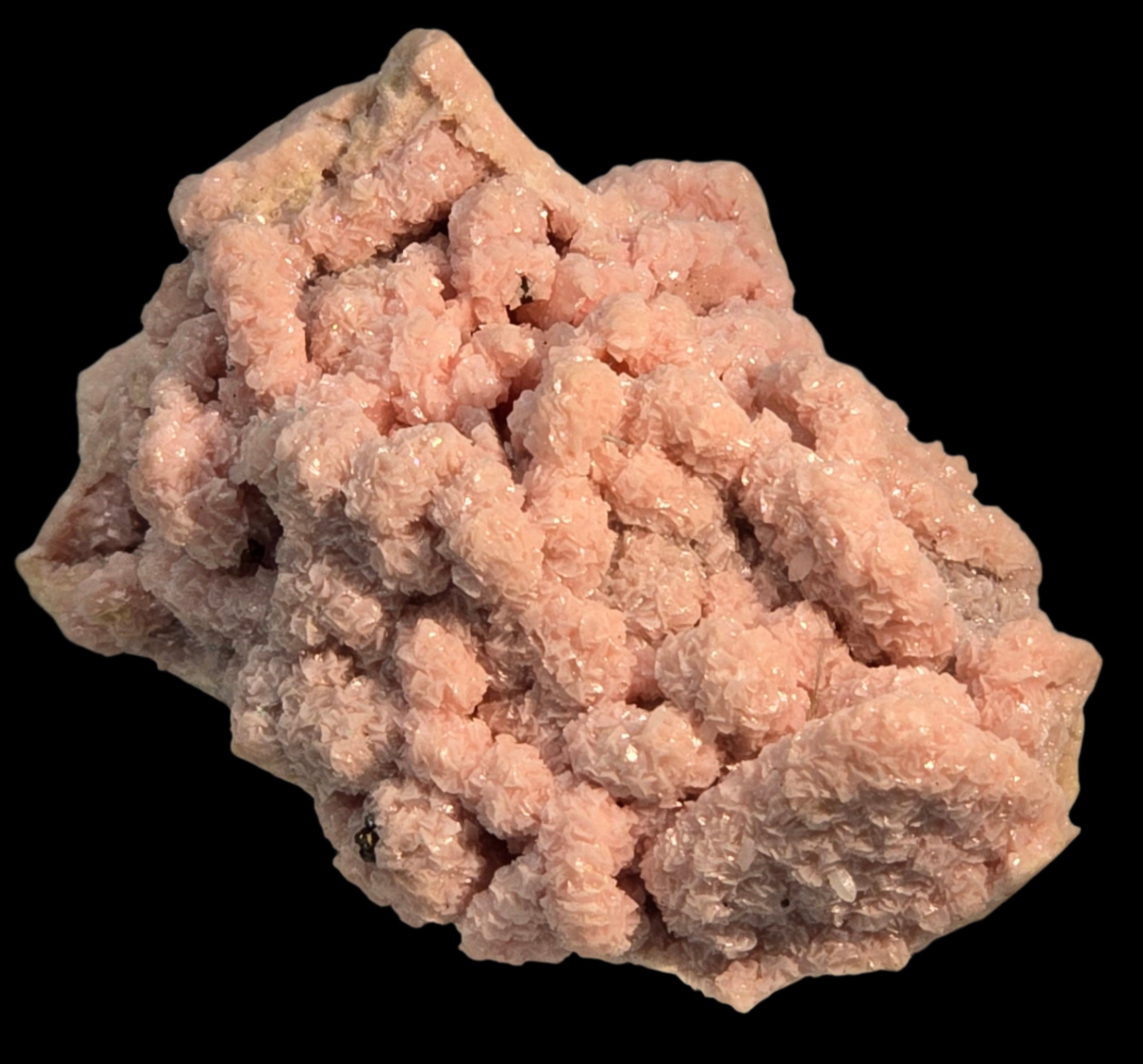 RHODOCHROSITE, CHALCOPYRITE (small cabinet)