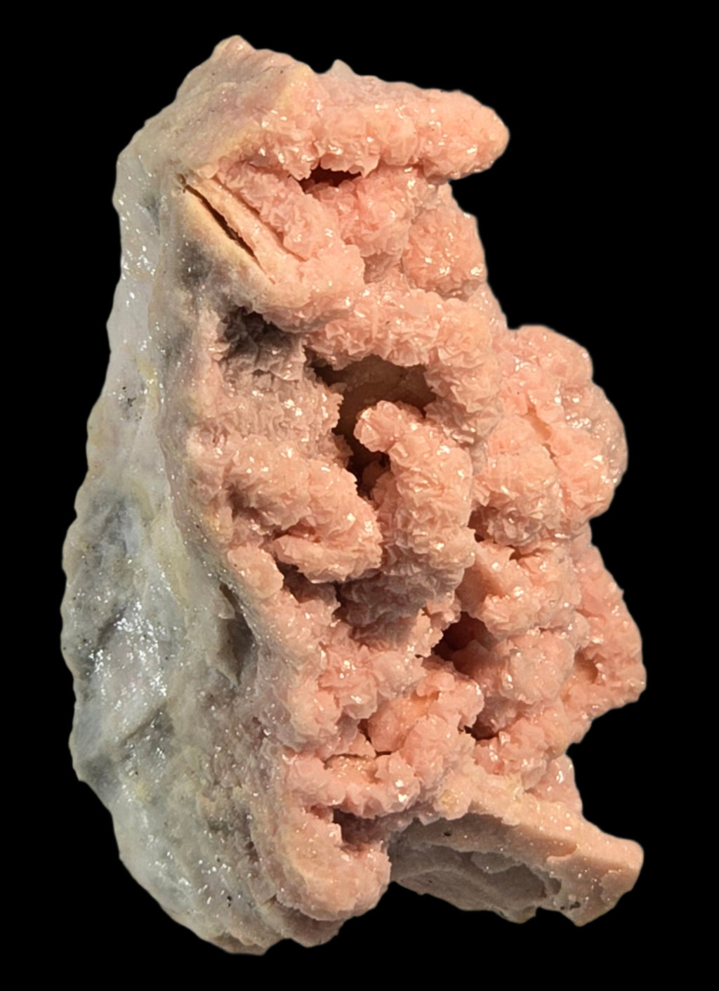 RHODOCHROSITE, CHALCOPYRITE (small cabinet)