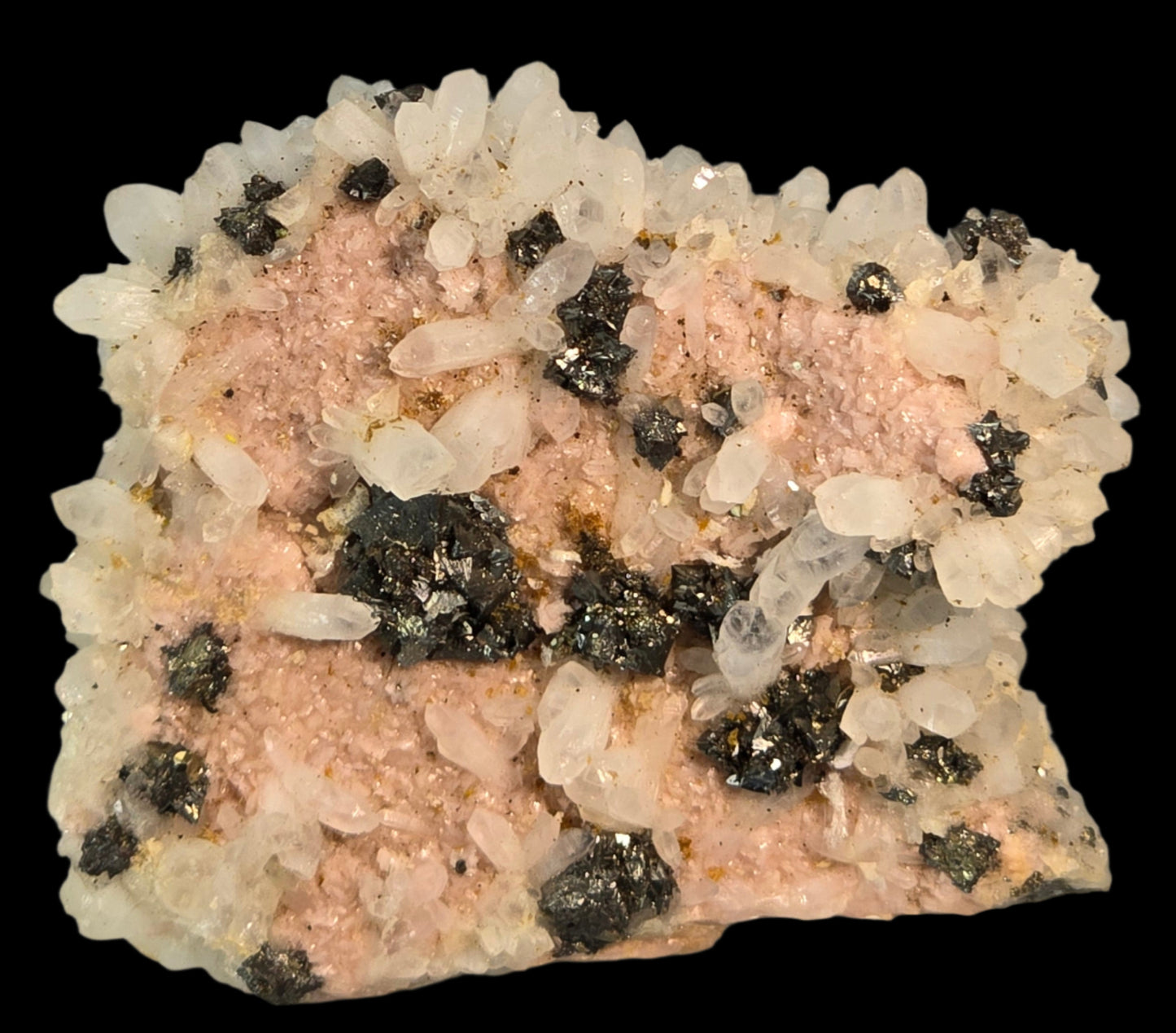 RHODOCHROSITE, CHACOLPYRITE, QUARTZ