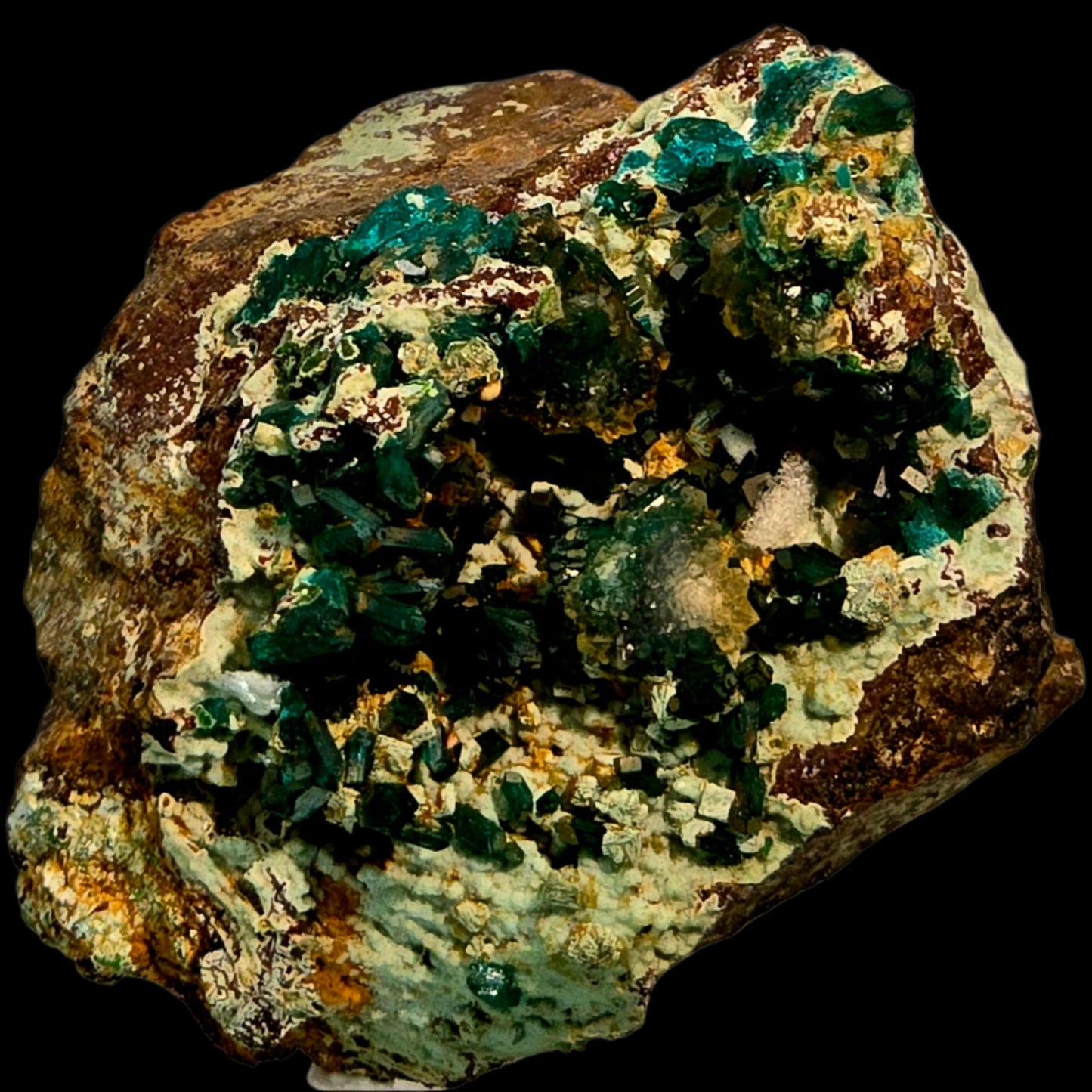 DIOPTASE with CALCITE