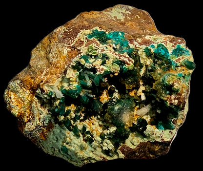 DIOPTASE with CALCITE