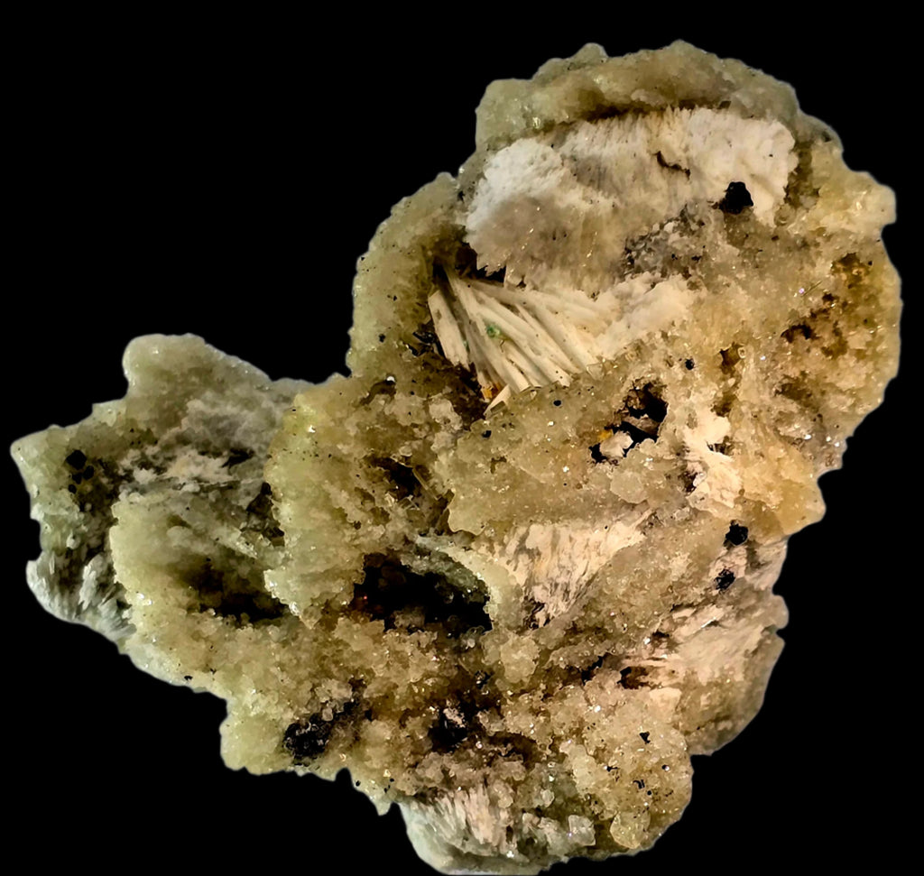 FLUORITE, BARYTE, GALENA and SPHALERITE, VALENTINITE (?) Belorechensk ULTRA RARE (small cabinet)