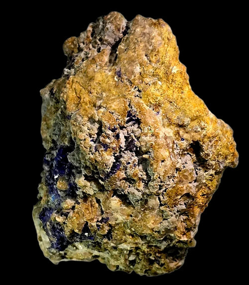 Azurite with Malachite mineral specimen, vibrant blue and green crystals on matrix, classic locality find