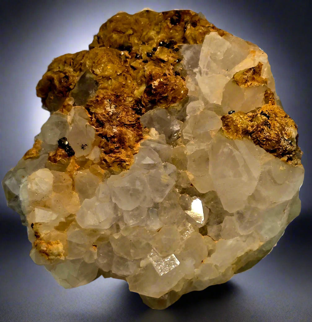 TOPAZ (colorless) on MUSCOVITE (cabinet)