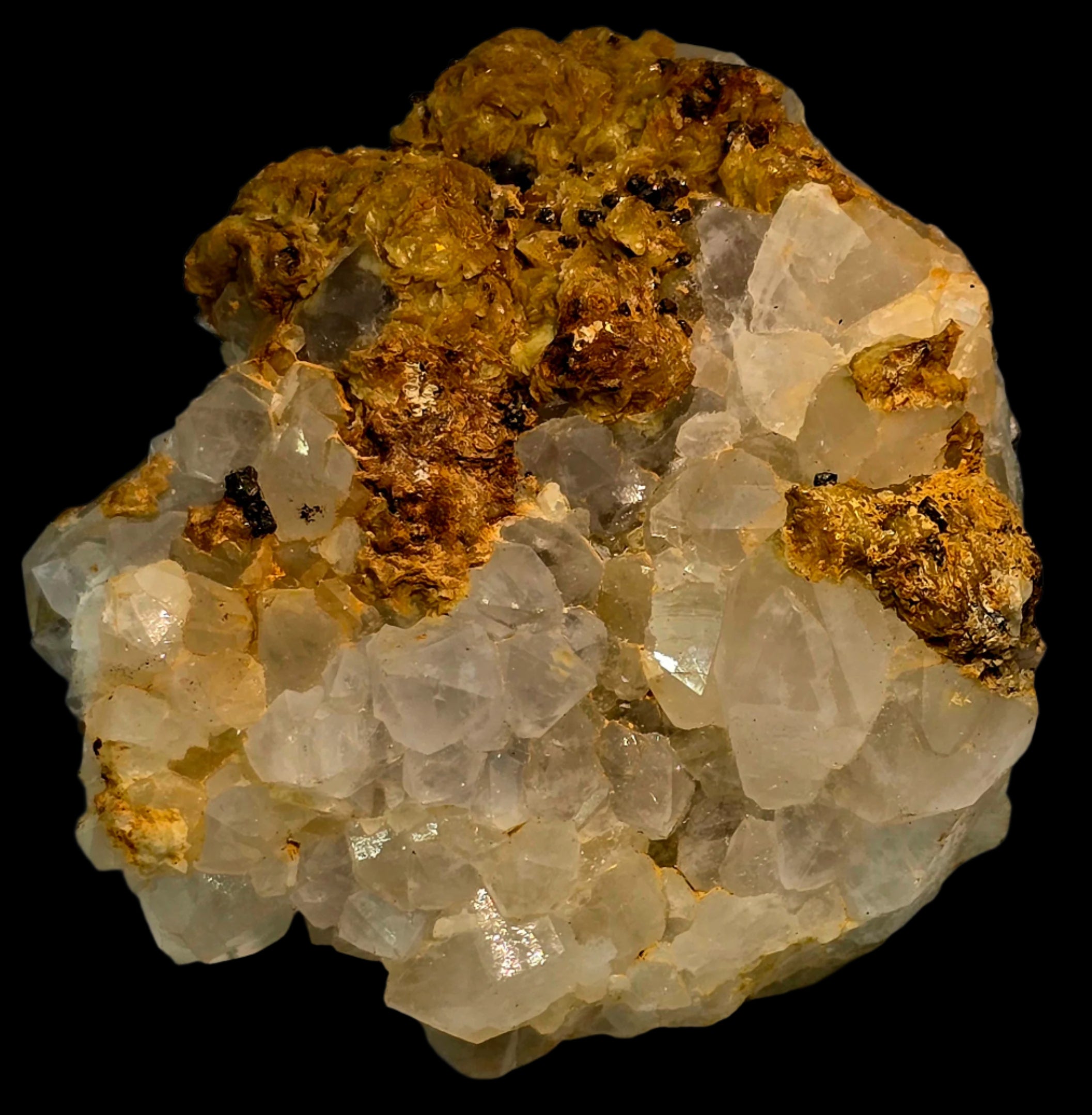 TOPAZ (colorless) on MUSCOVITE (cabinet)