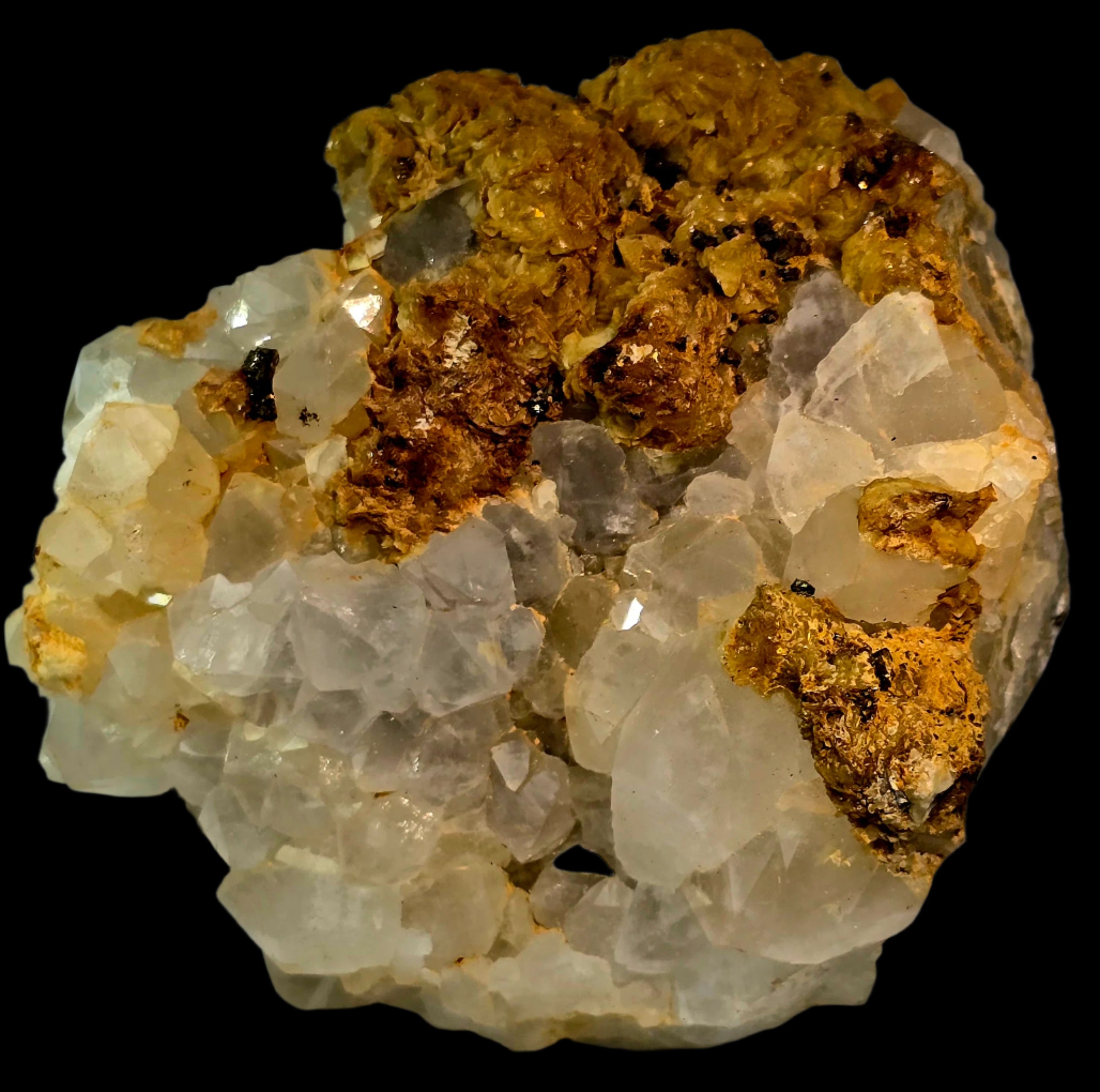 TOPAZ (colorless) on MUSCOVITE (cabinet)