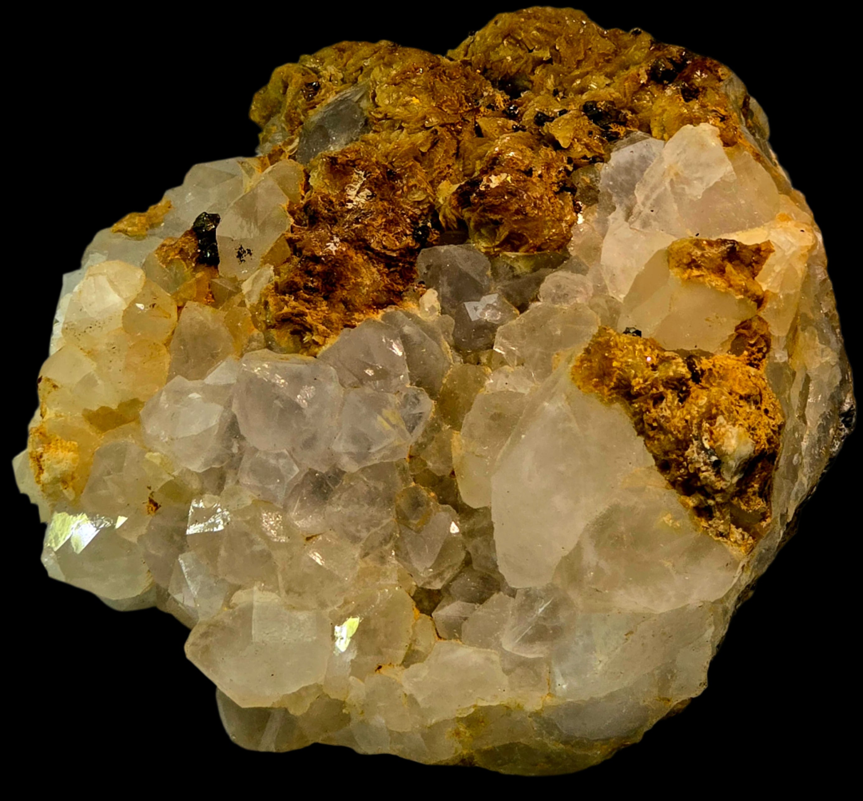TOPAZ (colorless) on MUSCOVITE (cabinet)