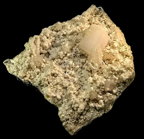 Calcite crystal on matrix, classic mineral specimen for collectors