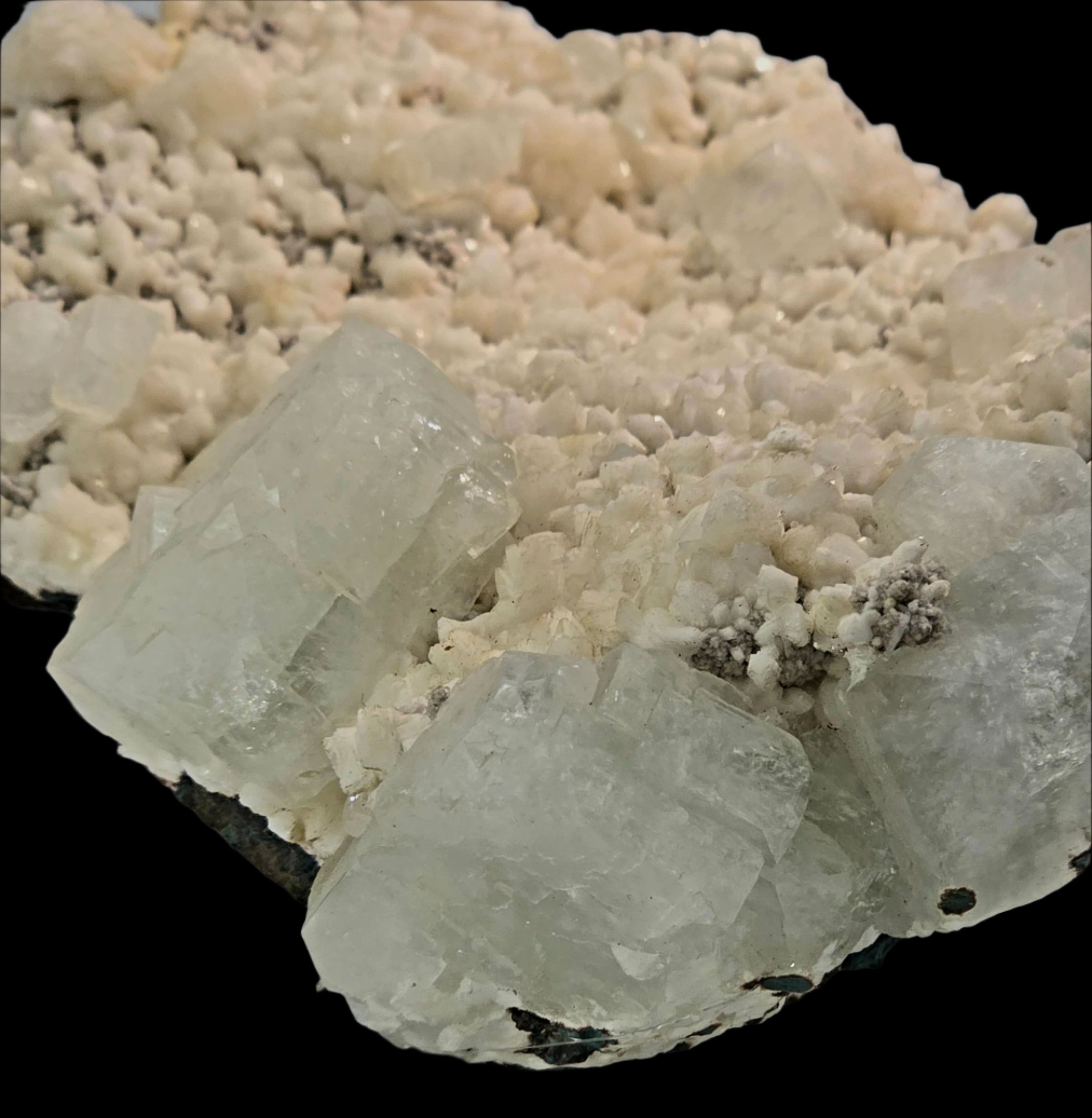 APOPHILLITE with STILBITE (large cabinet)