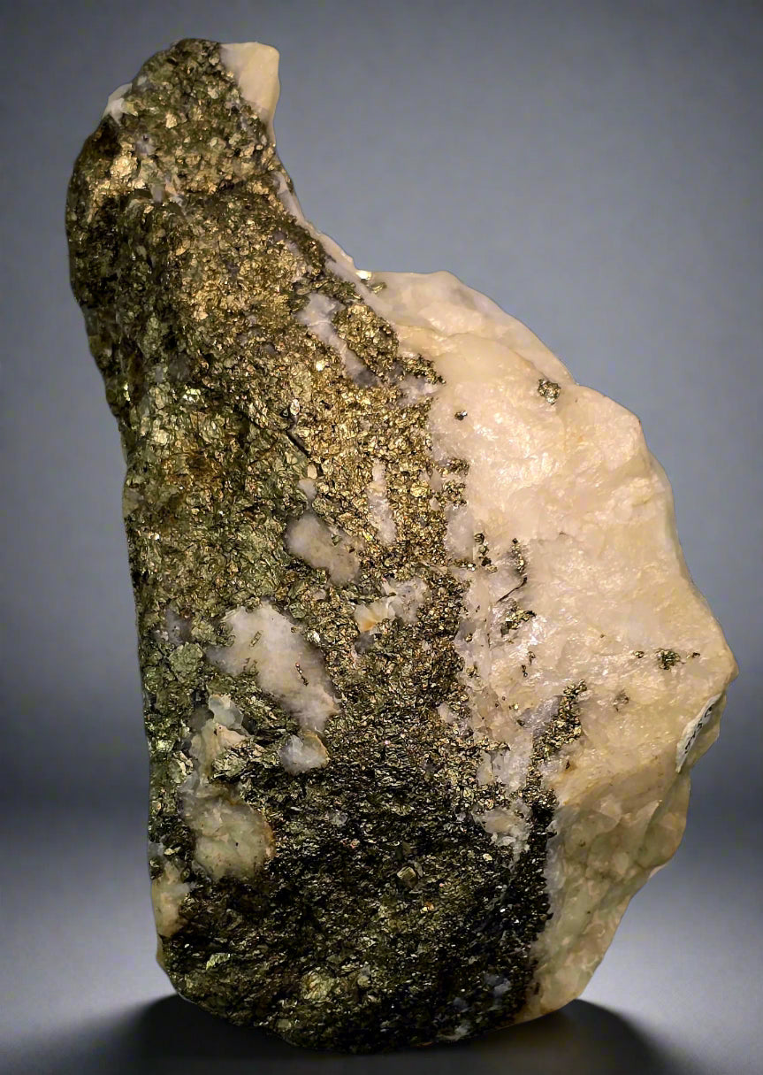 GOLD (ORE) with QUARTZ and PYRITE