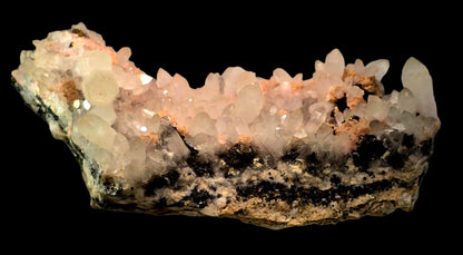 RHODOCHROSITE, QUARTZ, CHALCOPYRITE