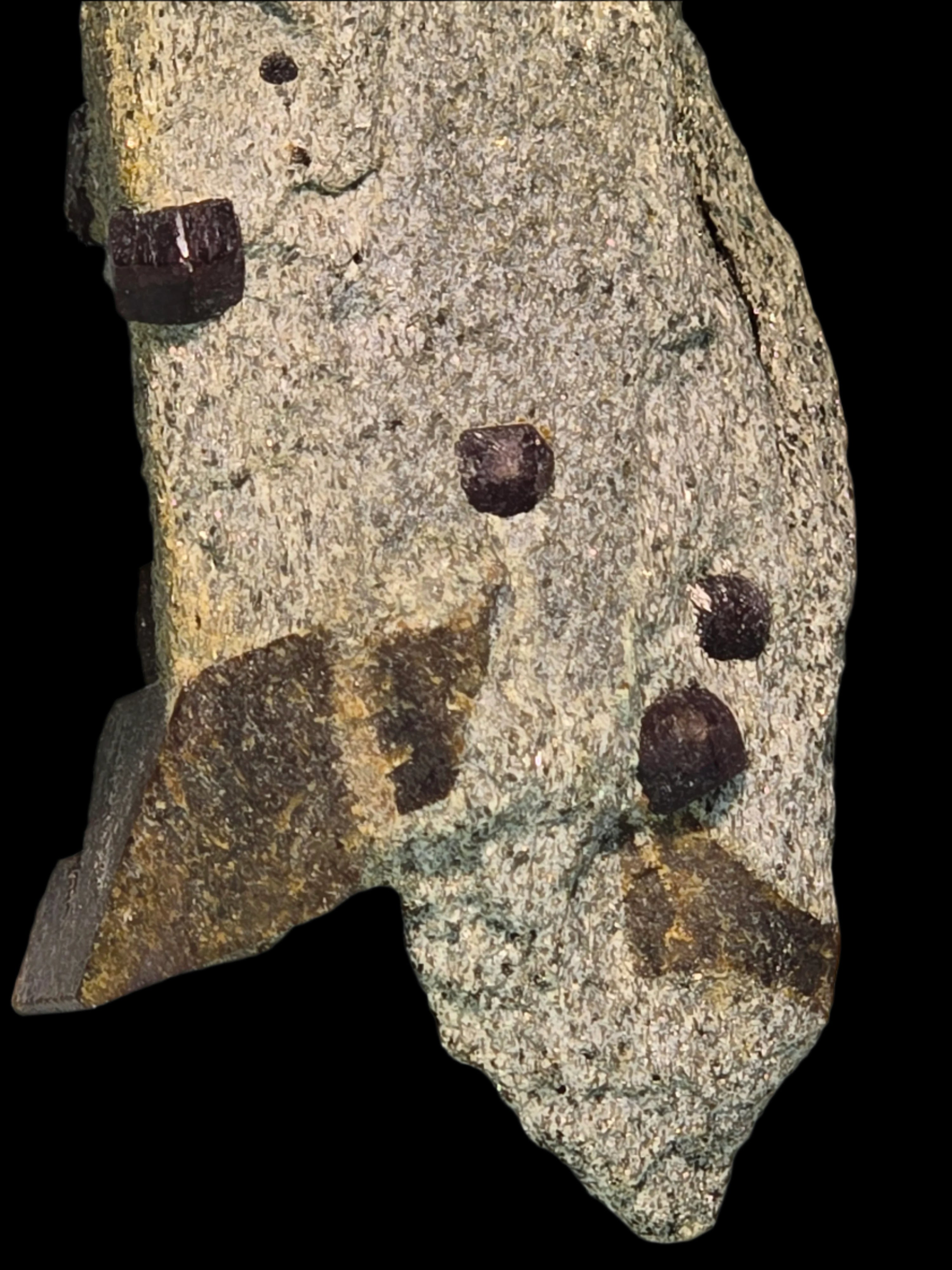 STAUROLITE with ALMANDINE GARNET, Pond Hill near Pearl Lake Lisbon New Hampshire USA (large cabinet)