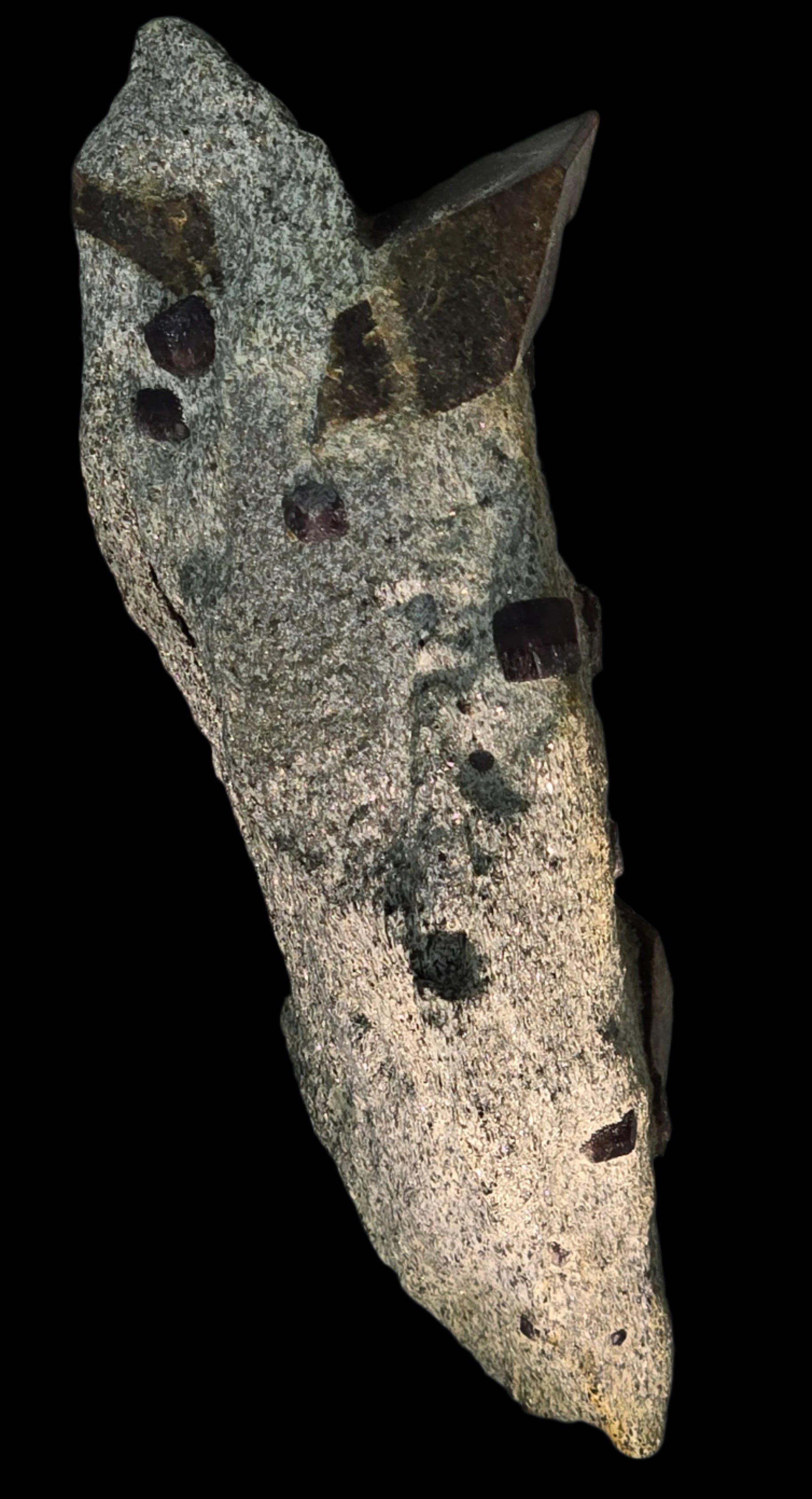 STAUROLITE with ALMANDINE GARNET, Pond Hill near Pearl Lake Lisbon New Hampshire USA (large cabinet)