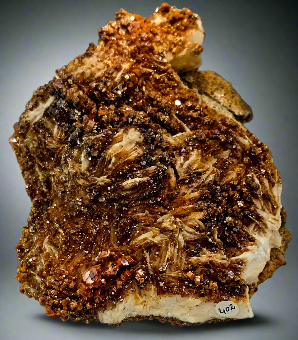 VANADINITE on BARITE (large cabinet)