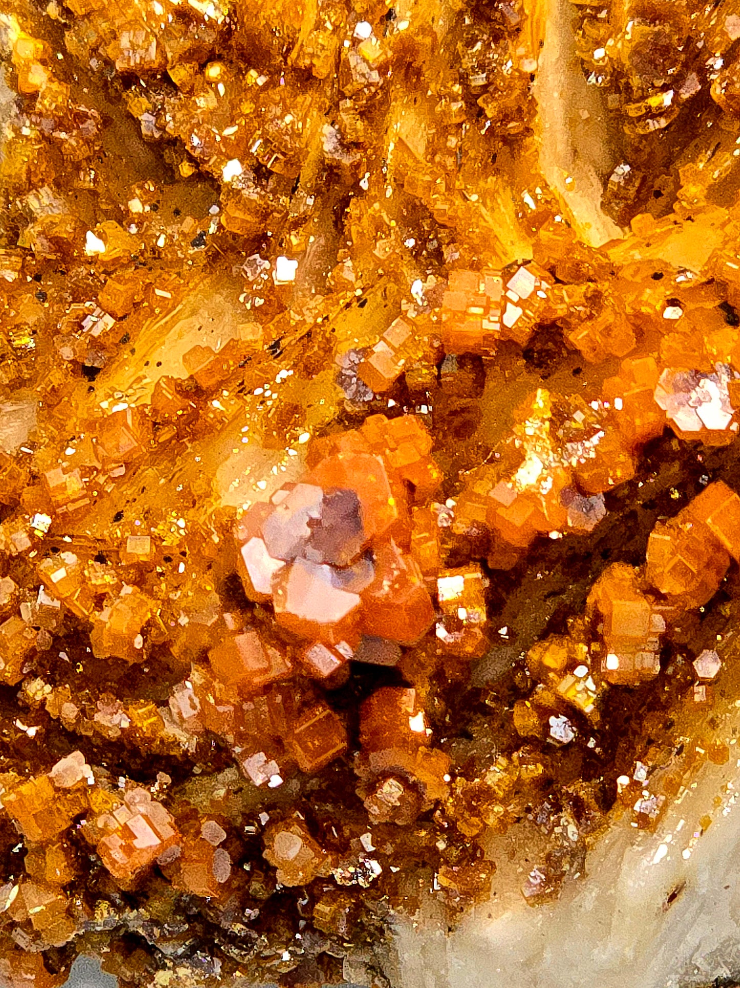 VANADINITE on BARITE (large cabinet)