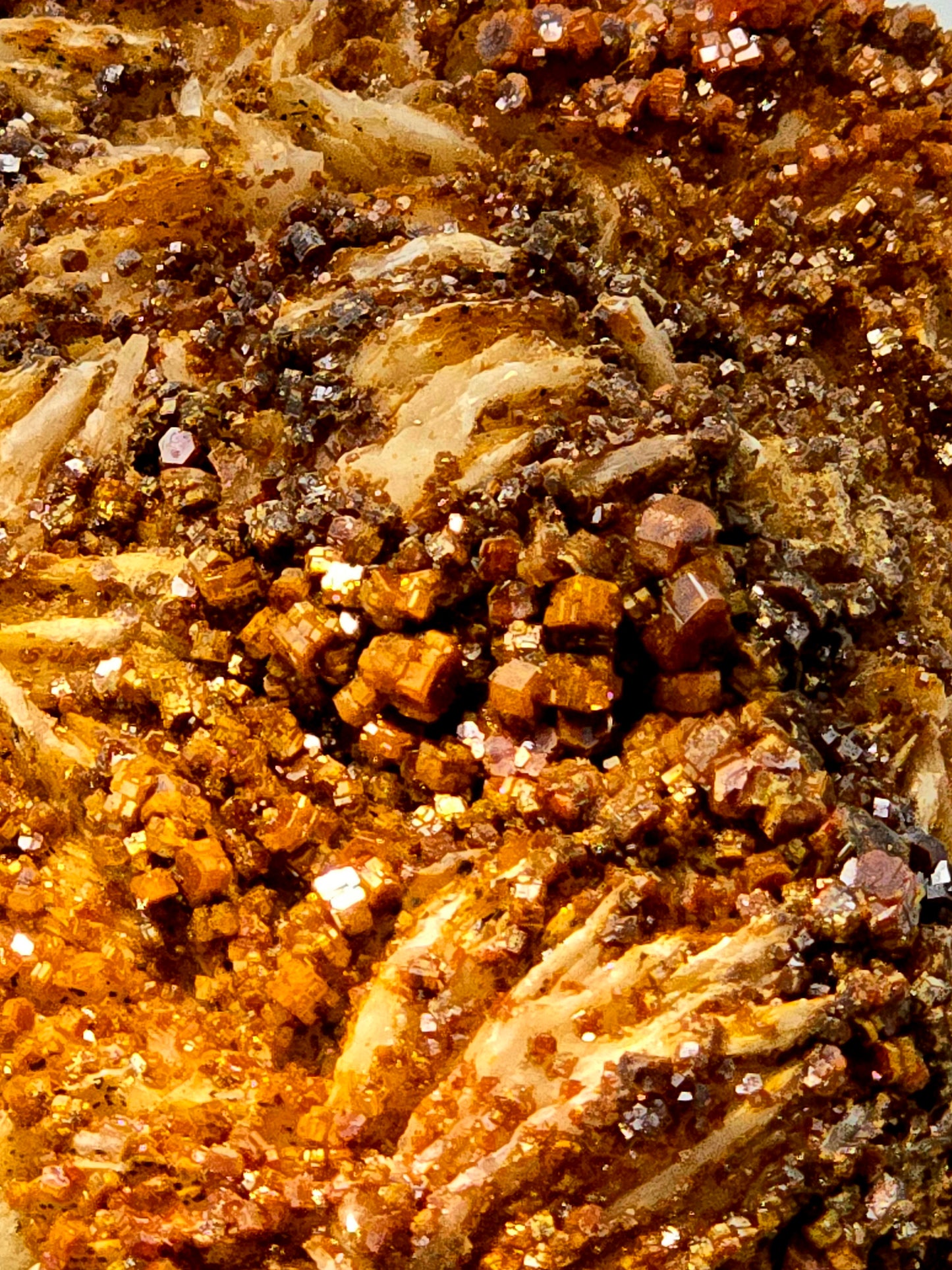 VANADINITE on BARITE (large cabinet)