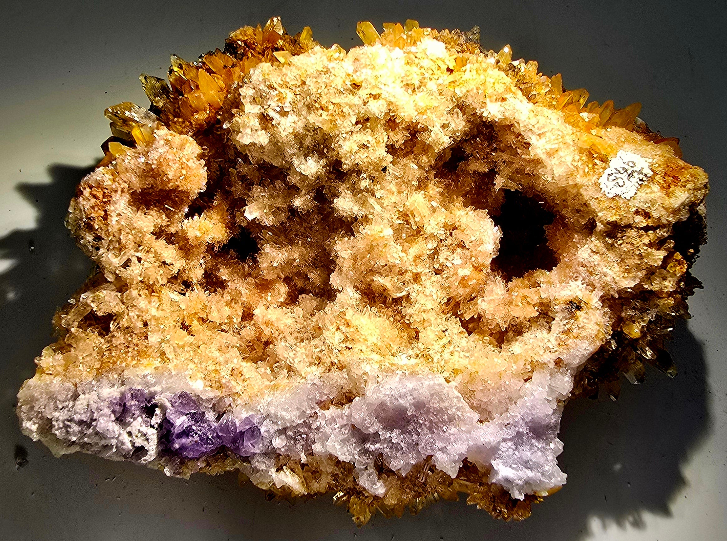 CREEDITE, FLUORITE and CHALCOPYRITE (most likely) (large cabinet)