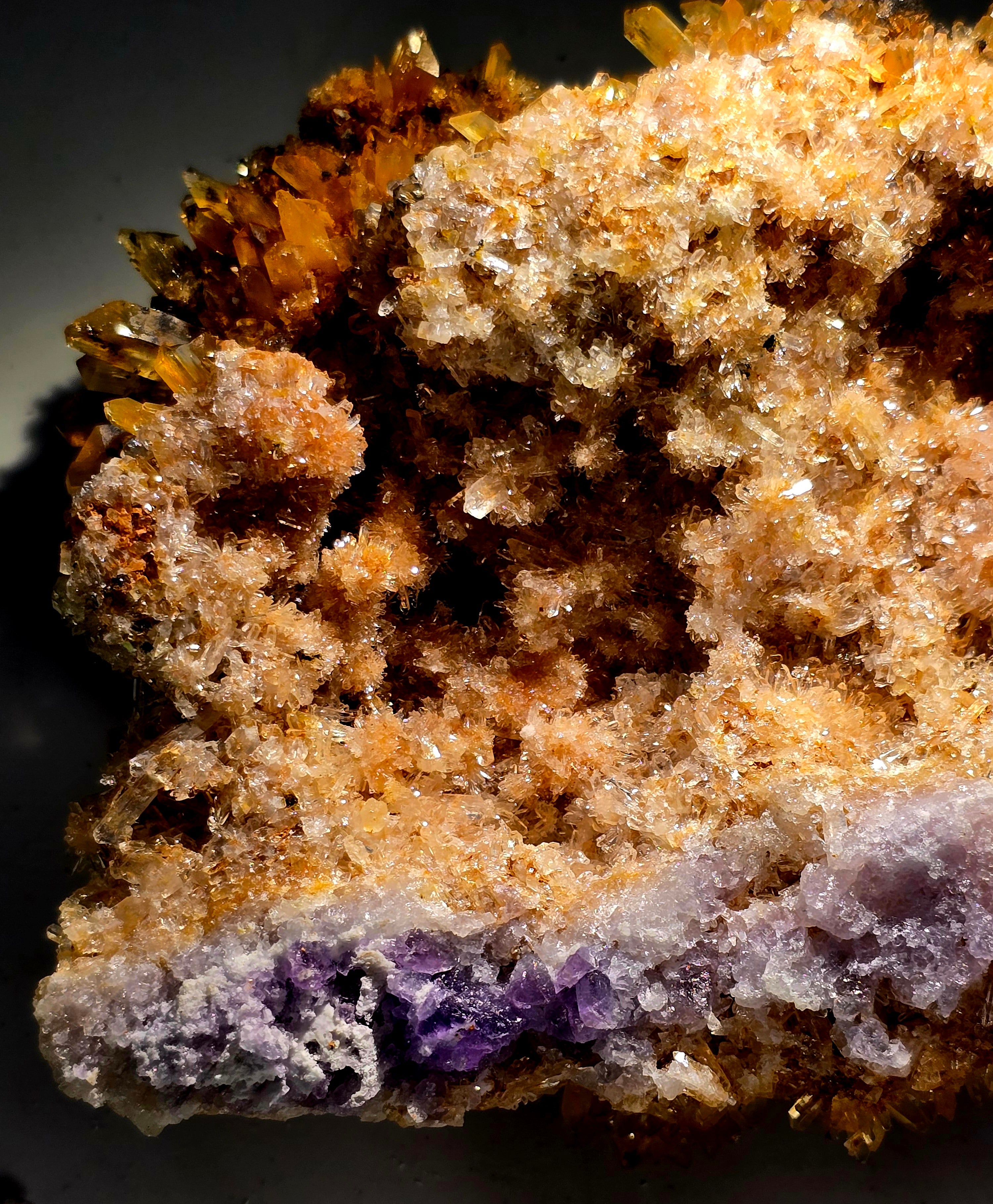 CREEDITE, FLUORITE and CHALCOPYRITE (most likely) (large cabinet)