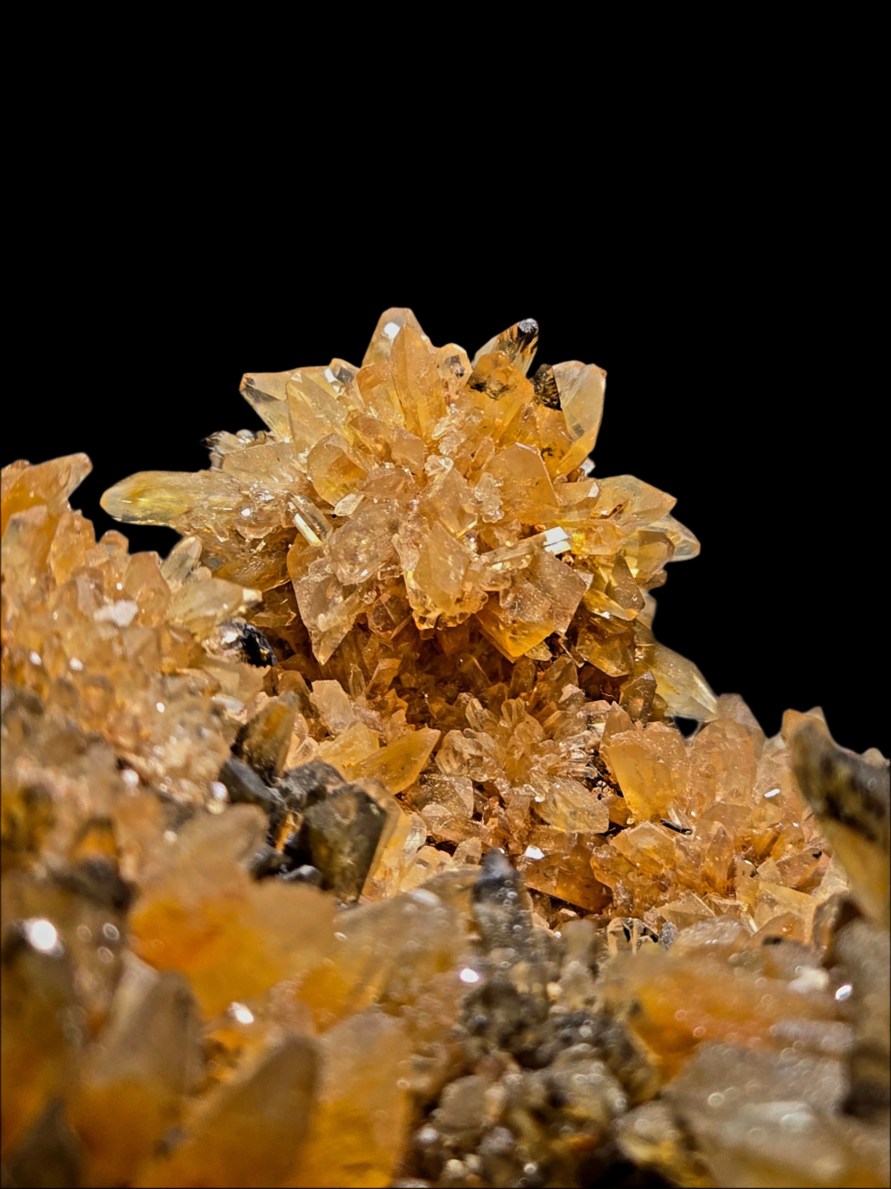 CREEDITE, FLUORITE and CHALCOPYRITE (most likely) (large cabinet)