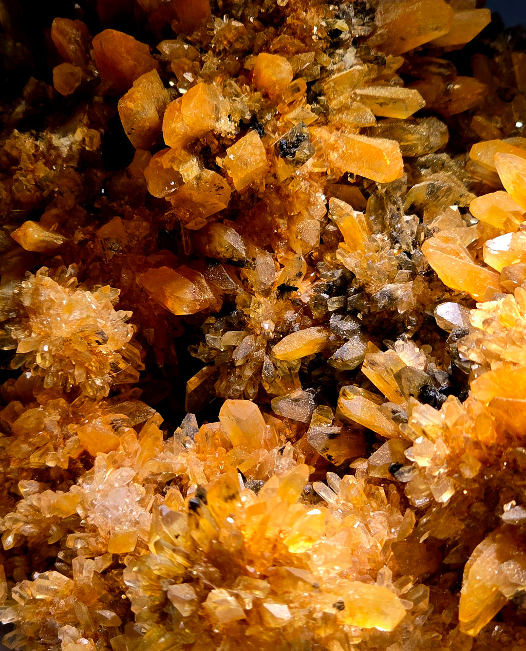 CREEDITE, FLUORITE and CHALCOPYRITE (most likely) (large cabinet)