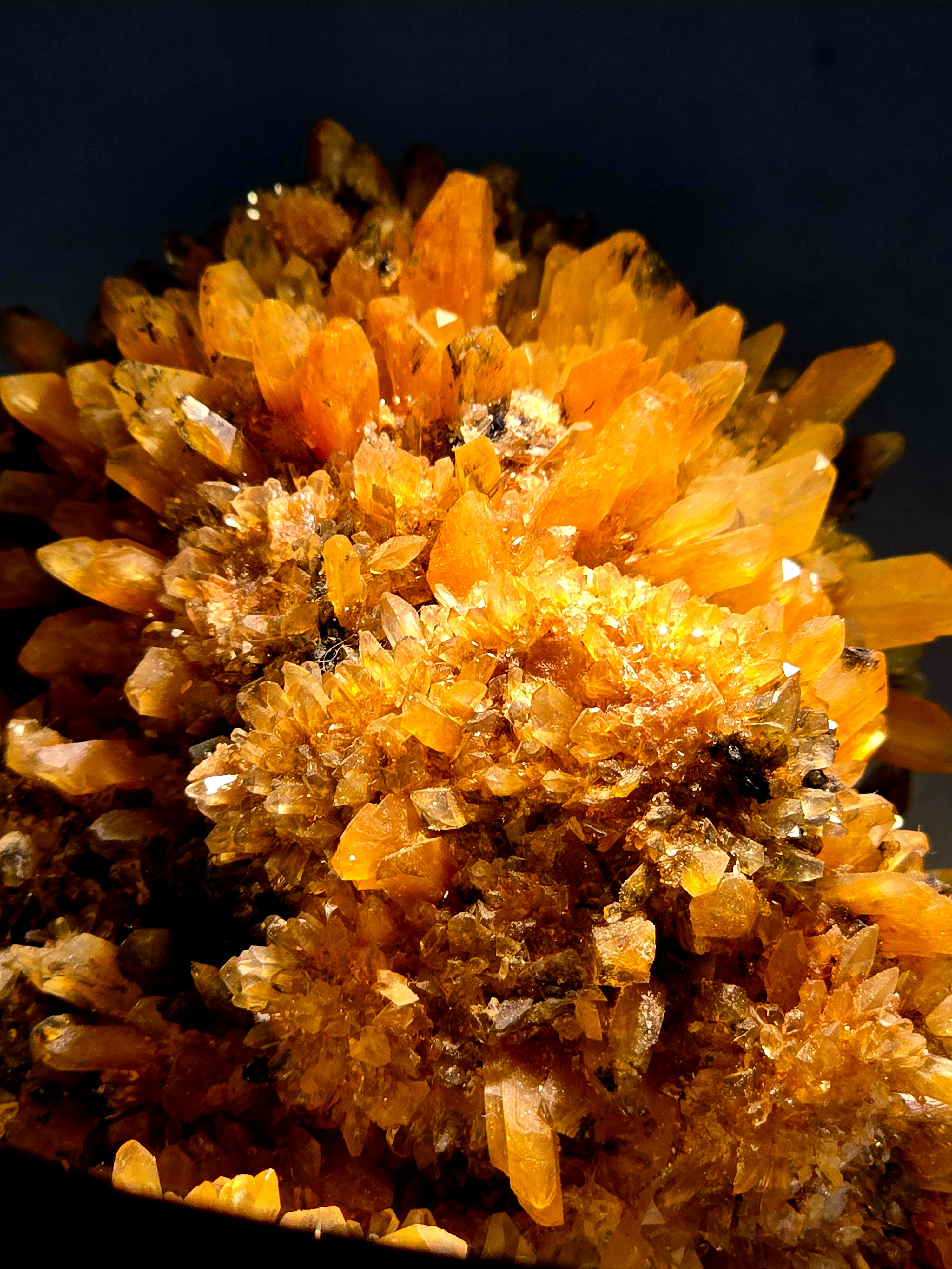 CREEDITE, FLUORITE and CHALCOPYRITE (most likely) (large cabinet)