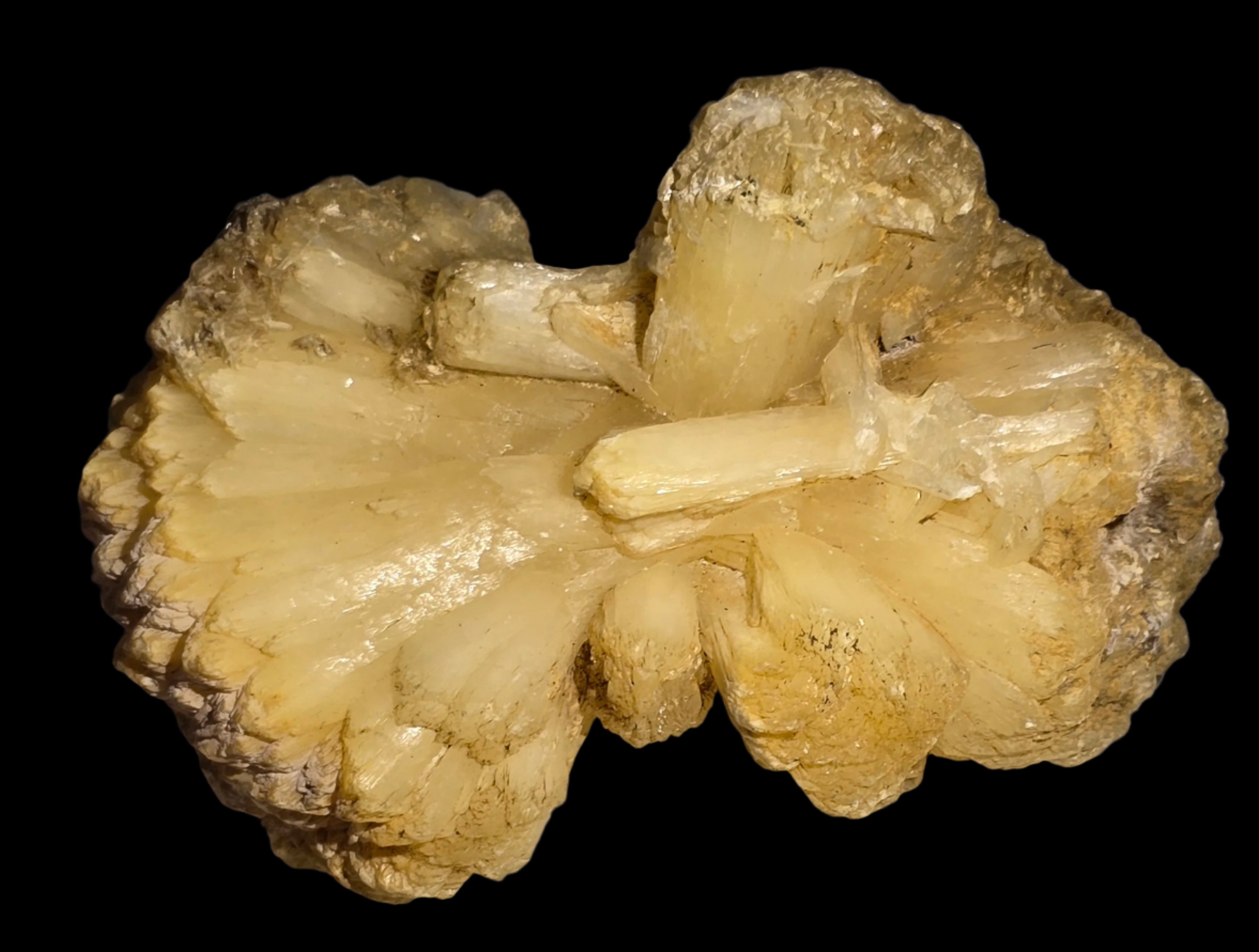 STILBITE var DESMINE, WAHOLI MINE POONA, INDIA (cabinet)
