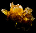 Vibrant yellow calcite crystal cluster from classic locality, showcasing sharp terminations and natural mineral formation