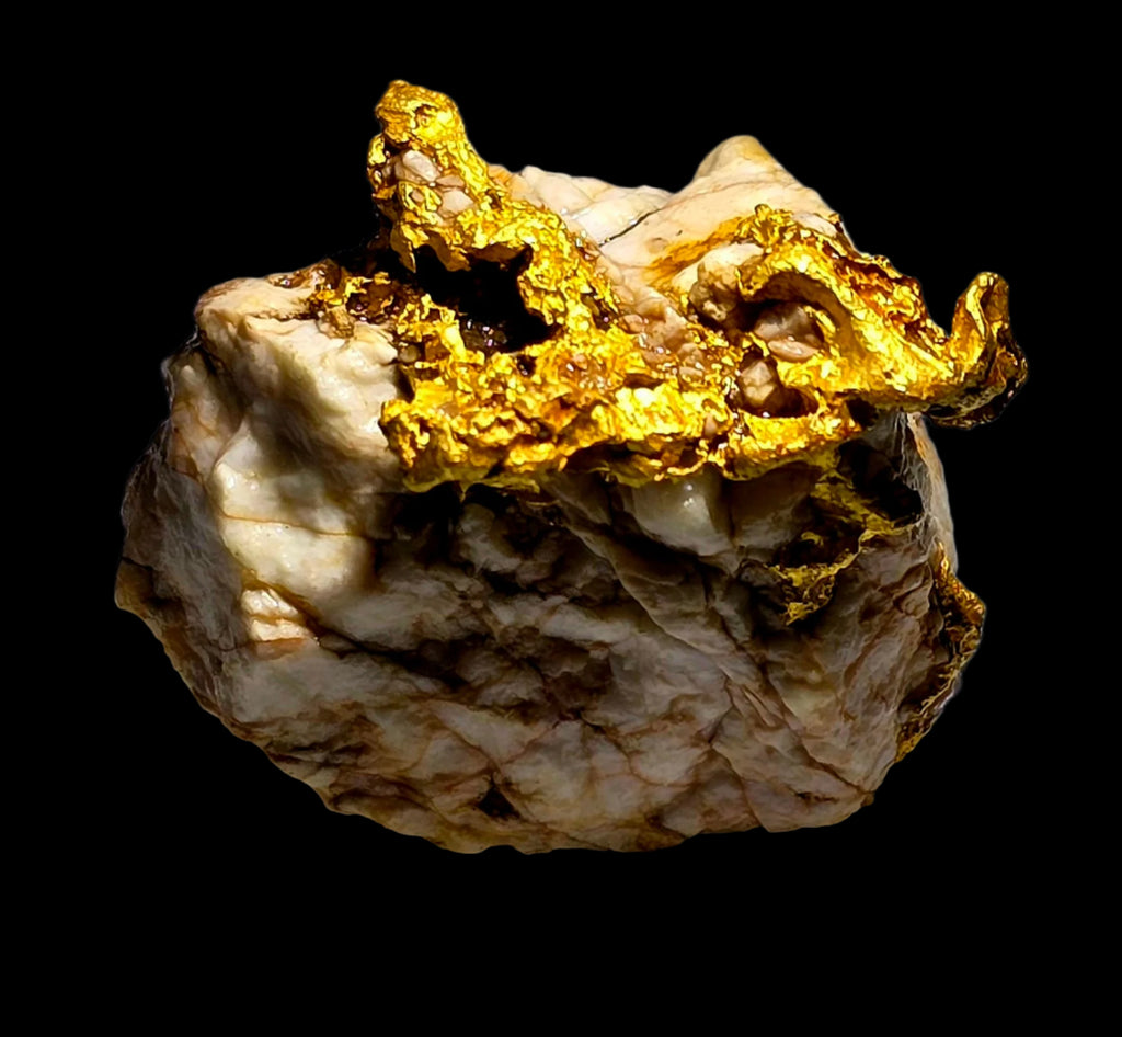 GOLD in QUARTZ (28.65 grams of gold) (small cabinet)
