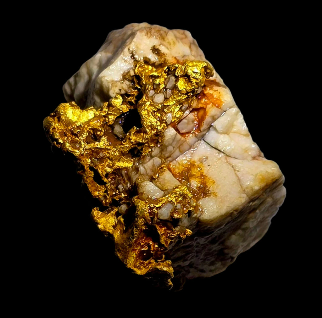 GOLD in QUARTZ (28.65 grams of gold) (small cabinet)
