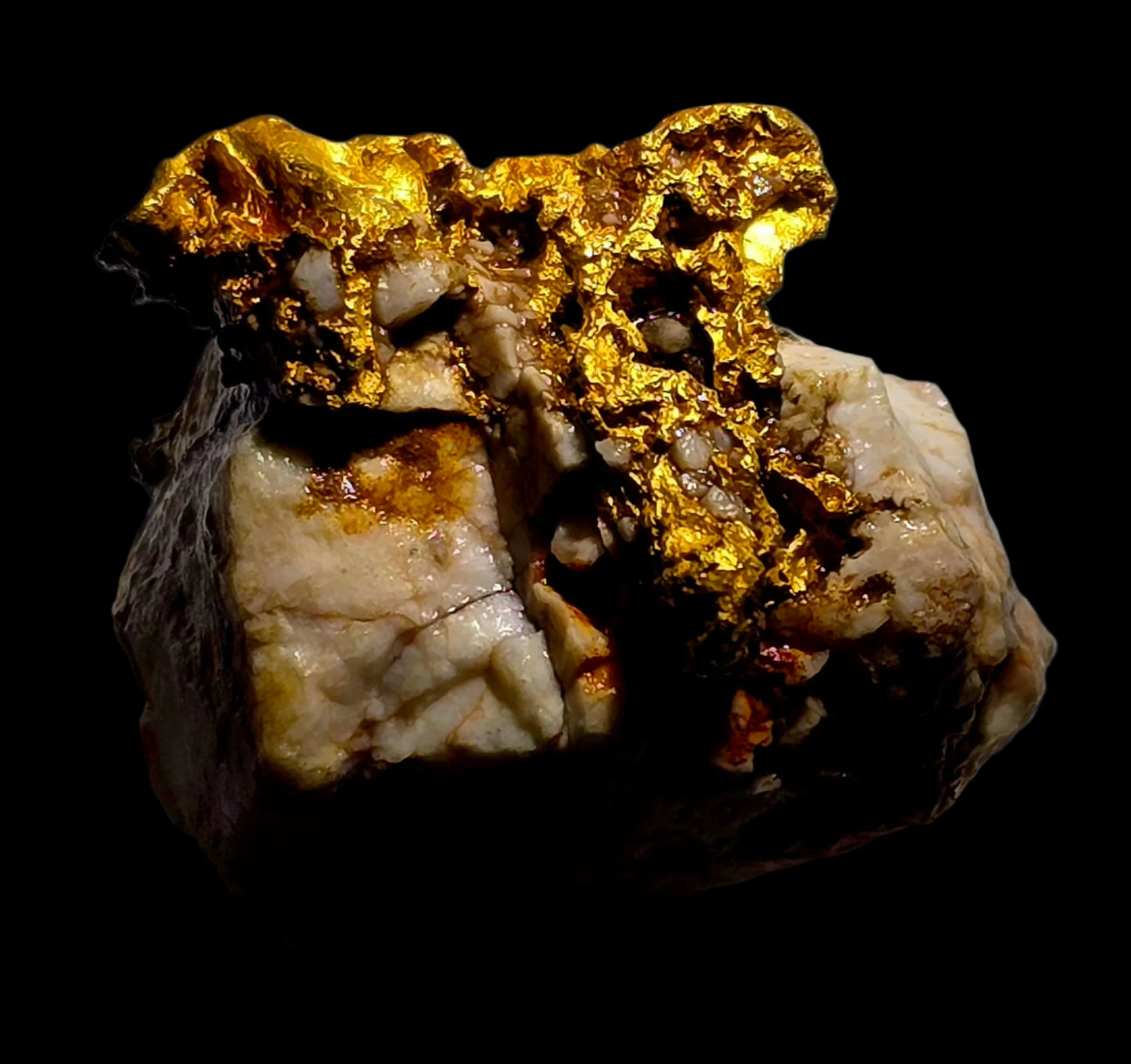 GOLD in QUARTZ (28.65 grams of gold)