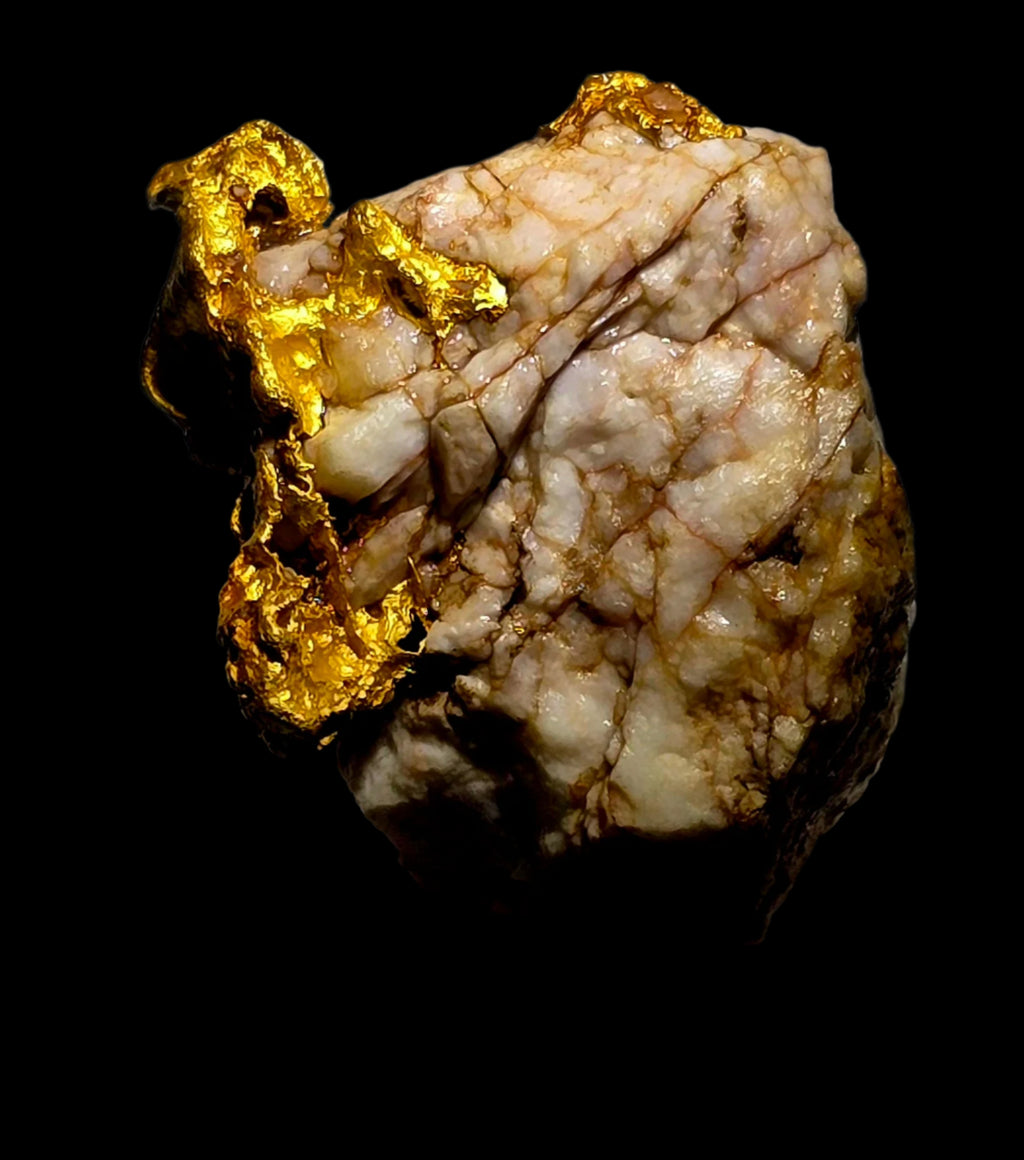 GOLD in QUARTZ (28.65 grams of gold) (small cabinet)