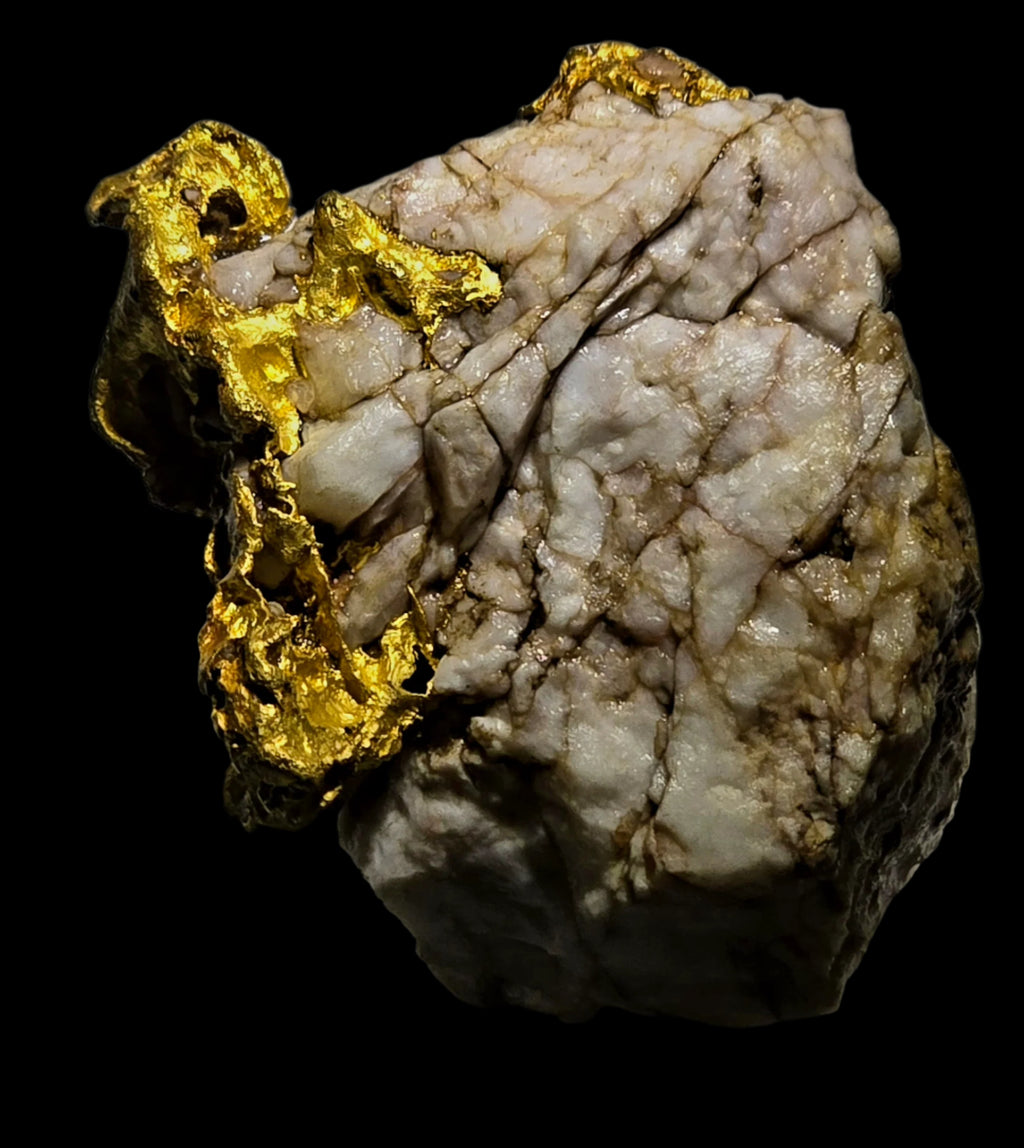 GOLD in QUARTZ (28.65 grams of gold) (small cabinet)