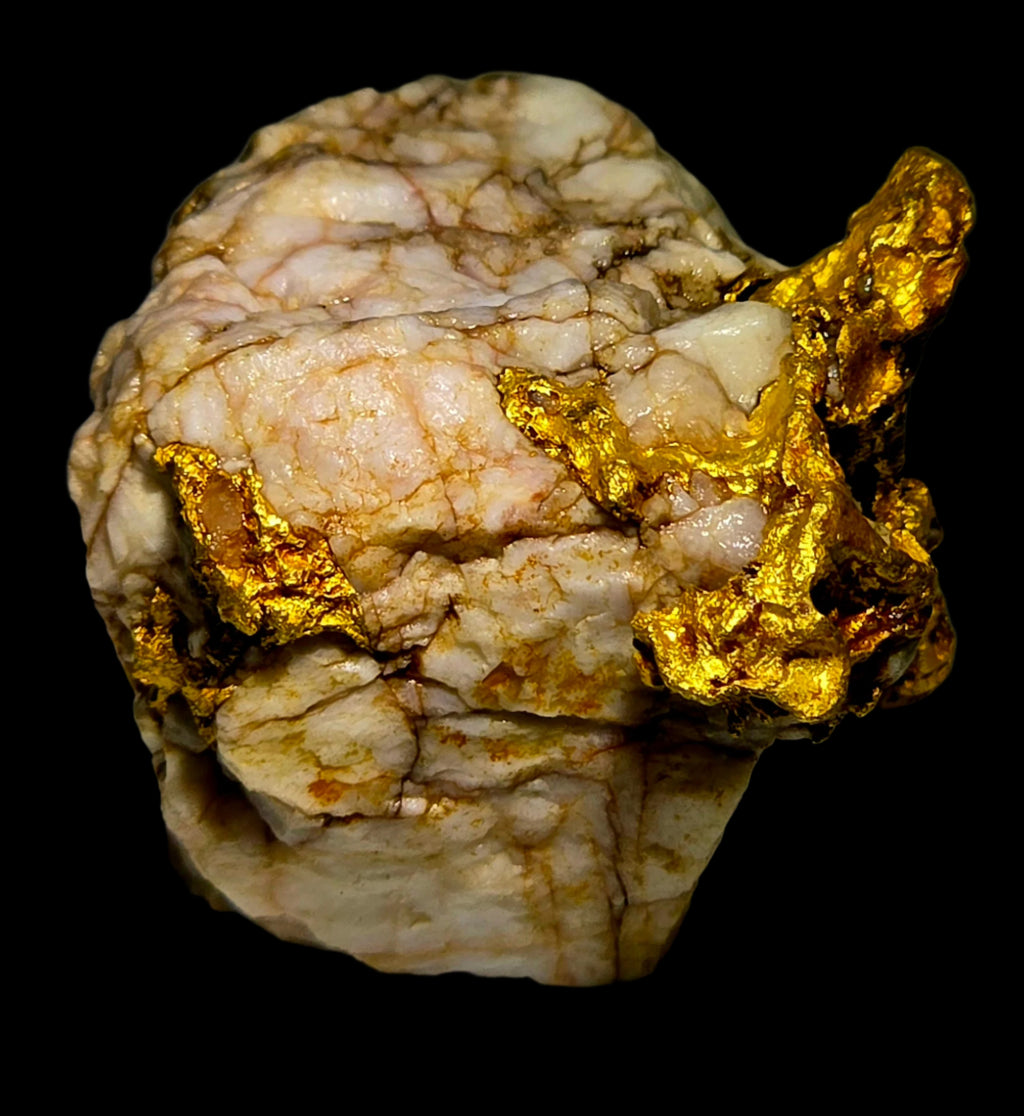 GOLD in QUARTZ (28.65 grams of gold) (small cabinet)