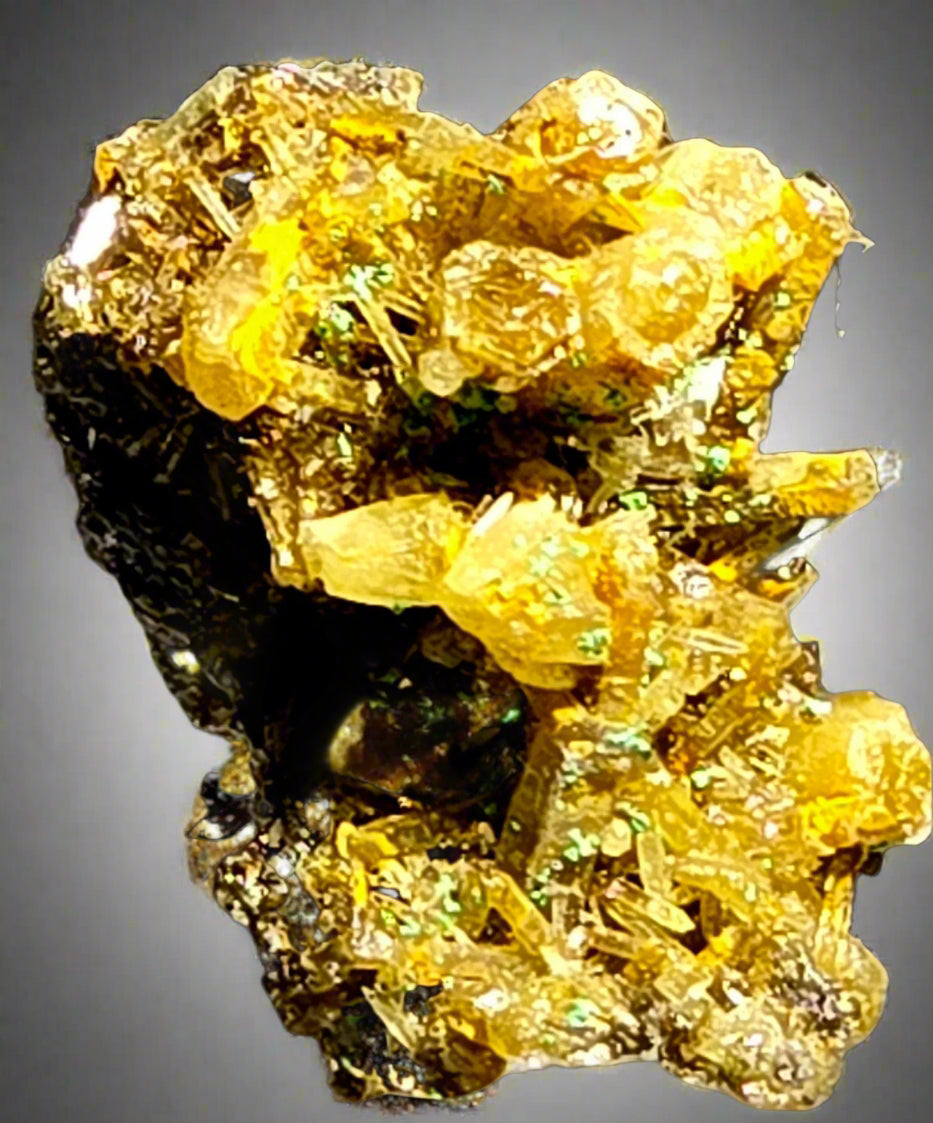 VOLBORTHITE on BARYTE and GYPSUM