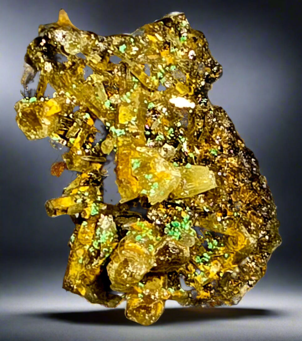 VOLBORTHITE on BARYTE and GYPSUM