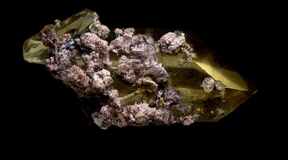LEPIDOLITE on SMOKEY QUARTZ