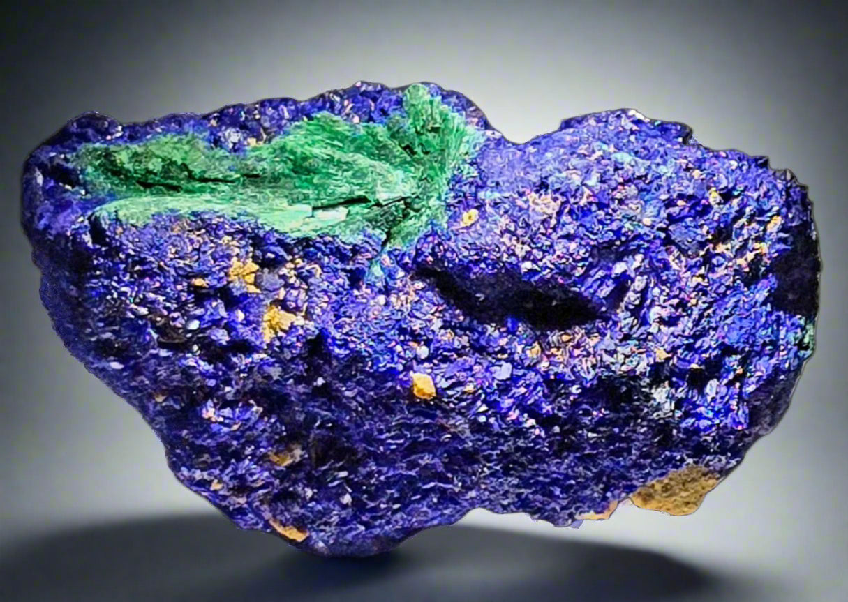 AZURITE with MALACHITE (miniature)