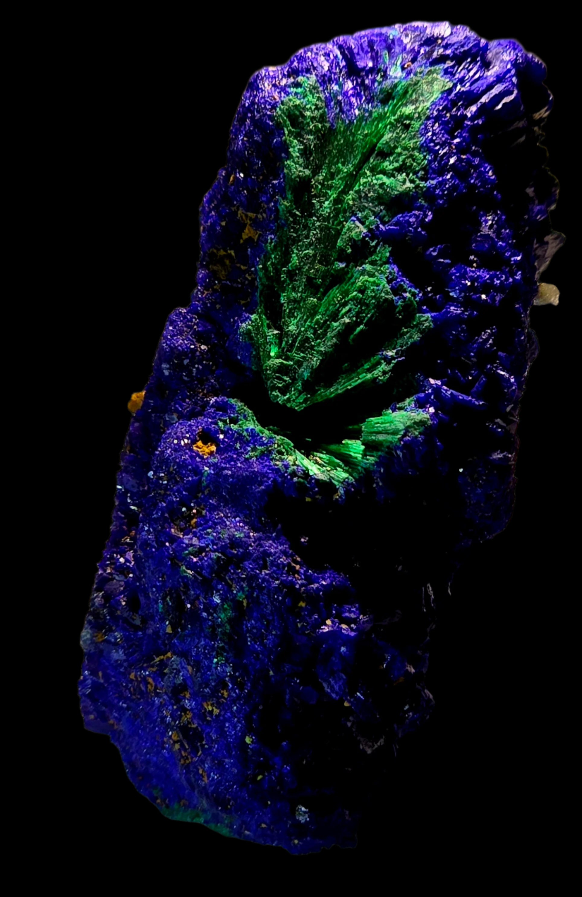 AZURITE with MALACHITE (miniature)