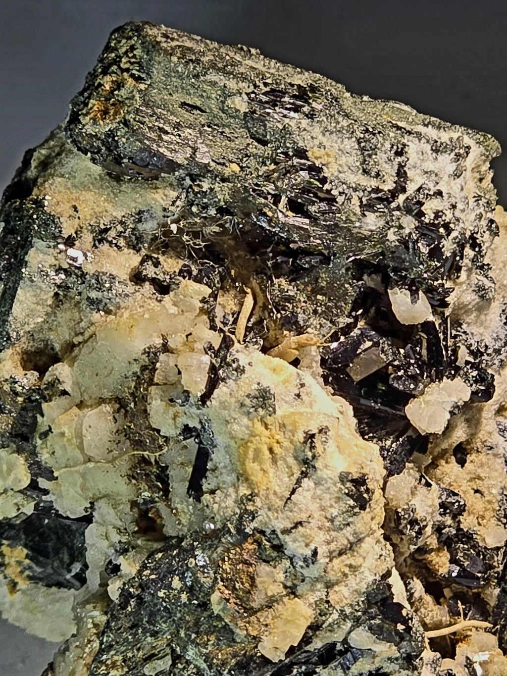 Sphalerite with Galena on matrix, classic mineral specimen for collectors