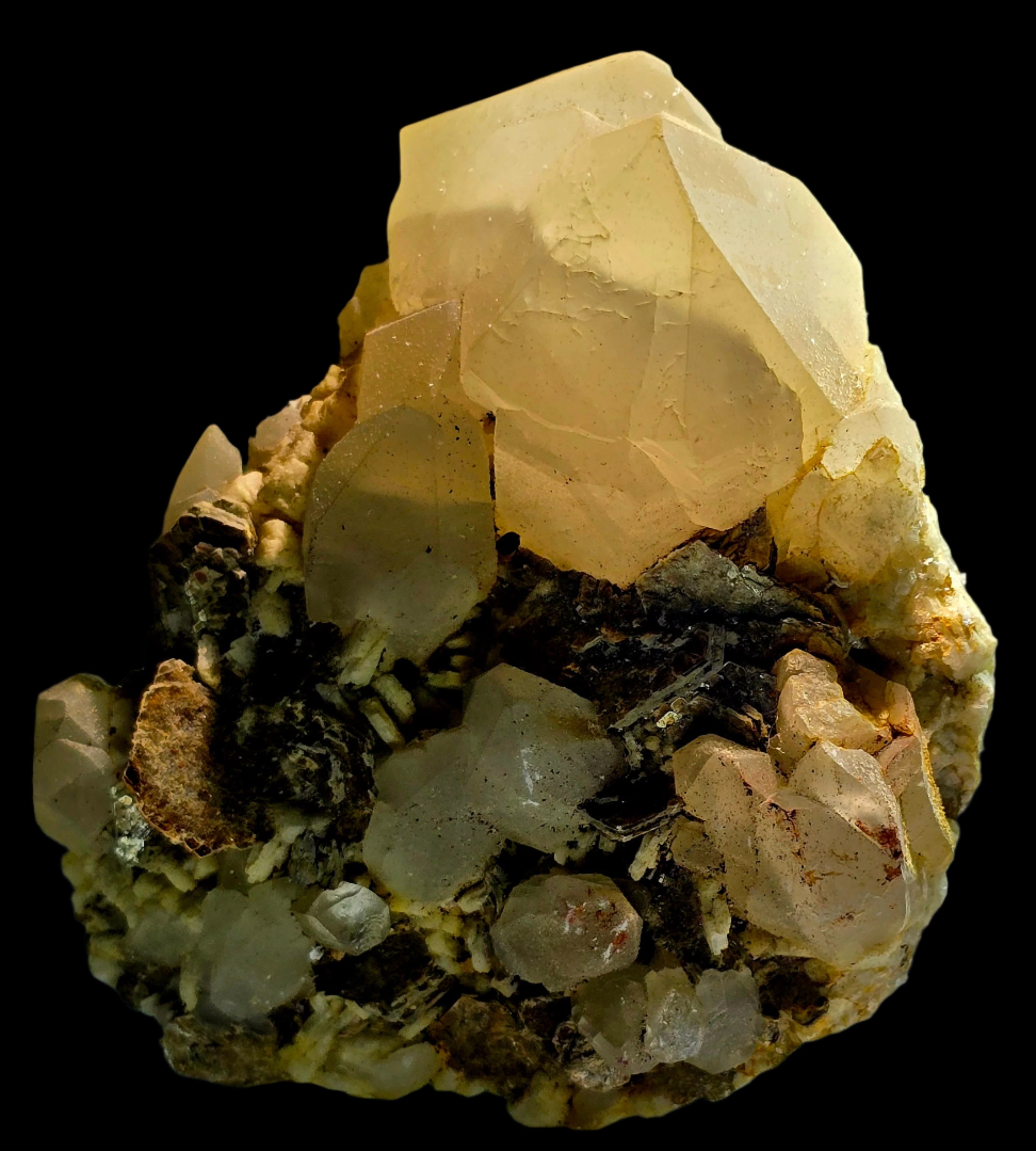 TOPAZ with QUARTZ and MUSCOVITE (small cabinet)