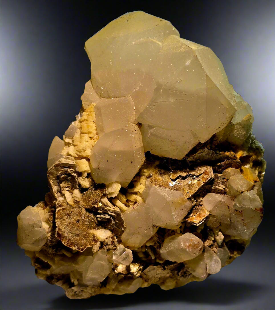 TOPAZ with QUARTZ and MUSCOVITE (small cabinet)