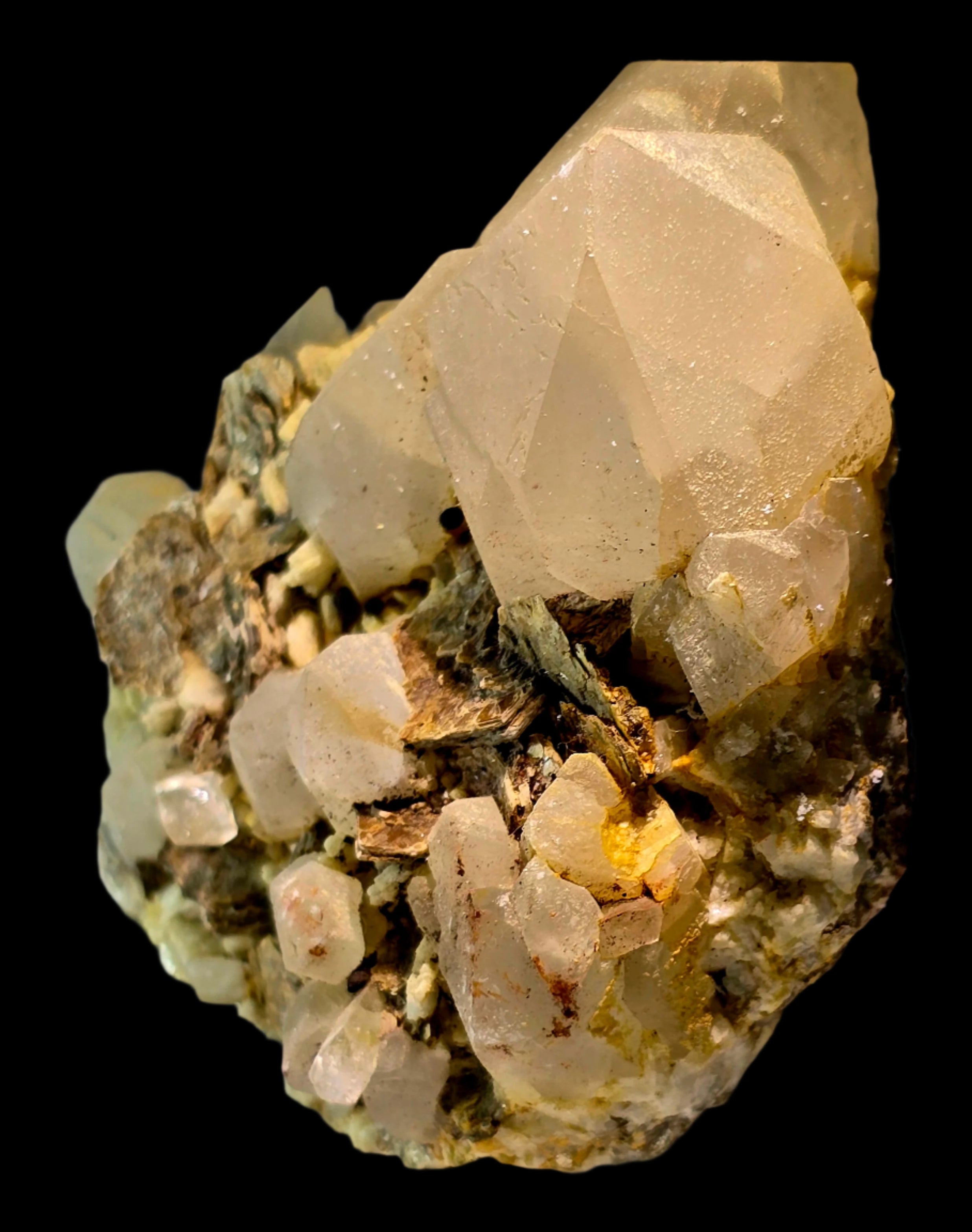 TOPAZ with QUARTZ and MUSCOVITE (small cabinet)