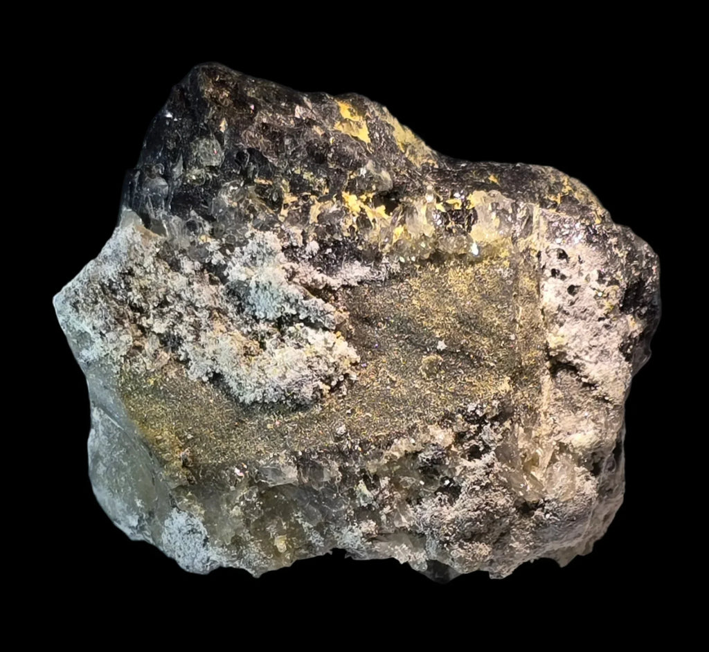 Fluorite with Pyrite on Quartz, classic mineral specimen from type locality