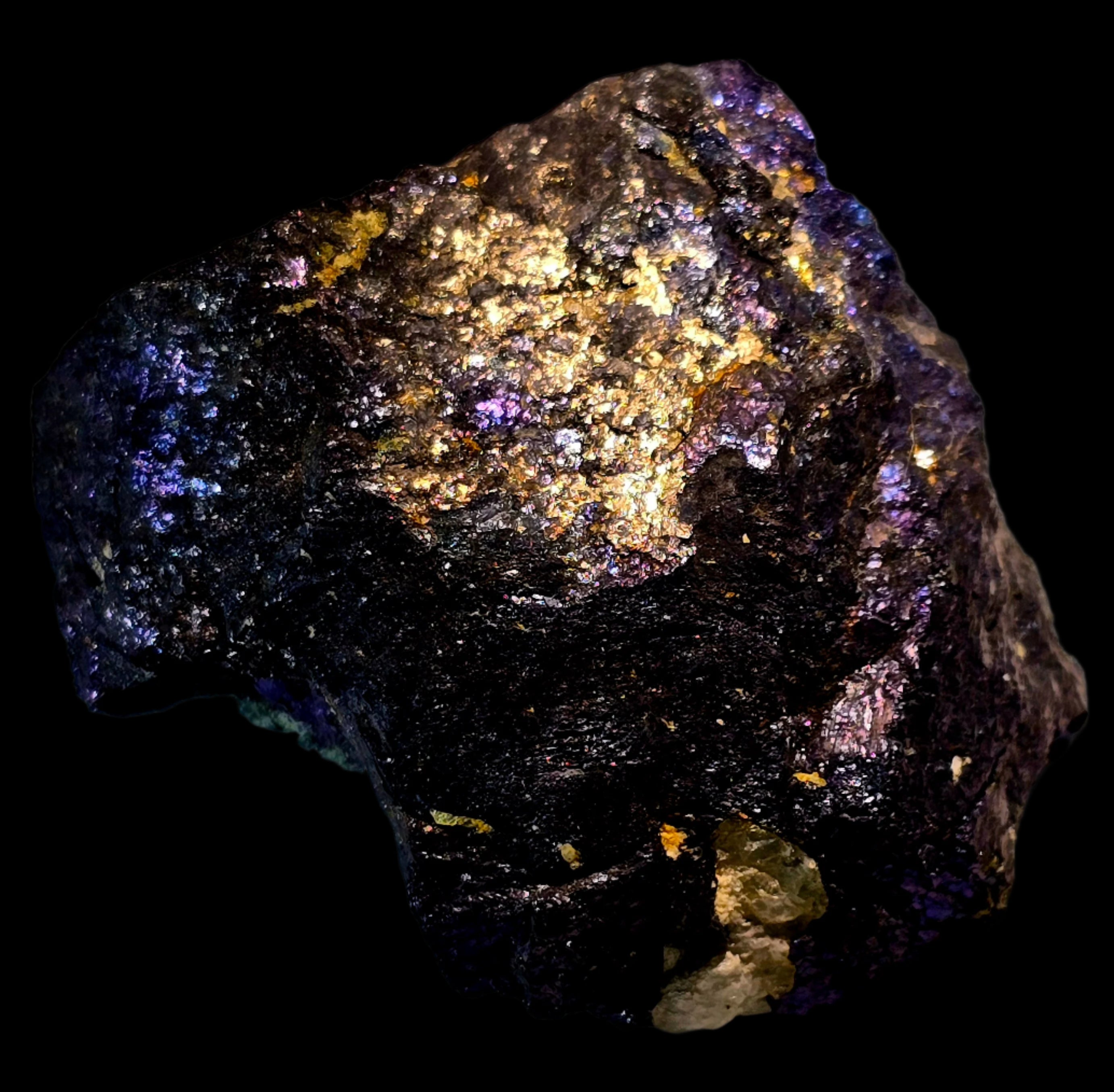 SILVER, PLATINUM and PALLADIUM on bornite (small cabinet)