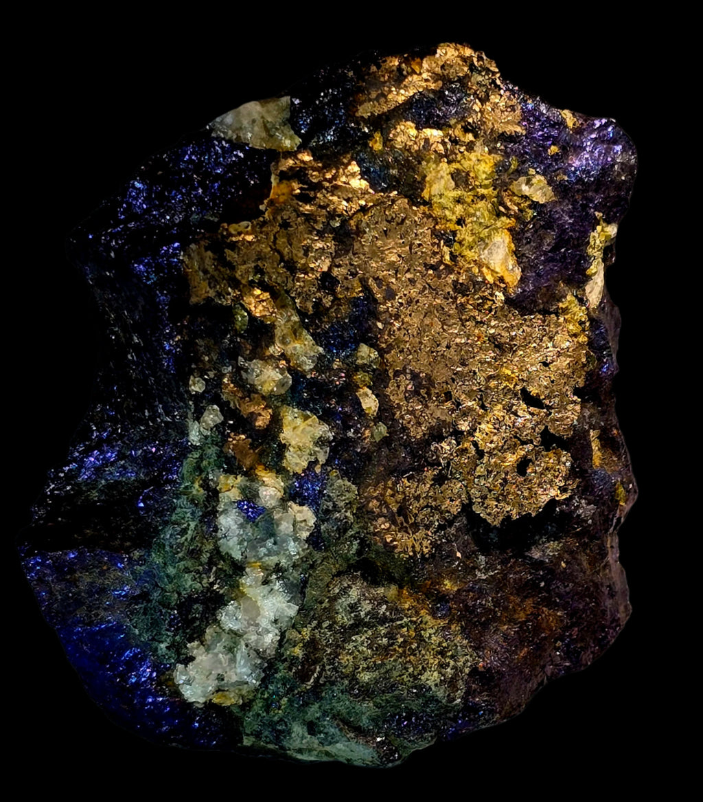 SILVER, PLATINUM and PALLADIUM on bornite (small cabinet)